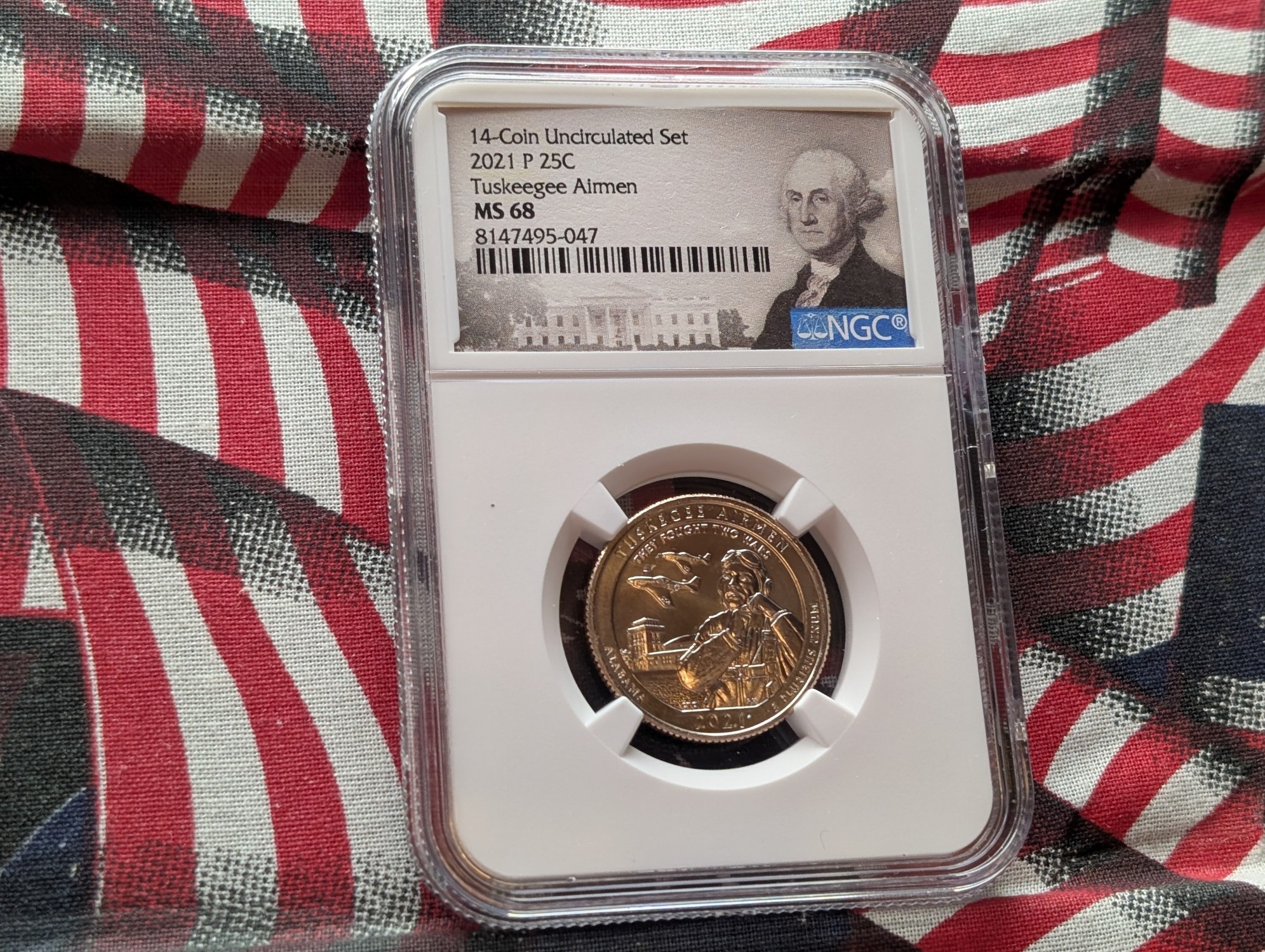 2021-P Tuskegee Airmen Quarter - NGC MS68