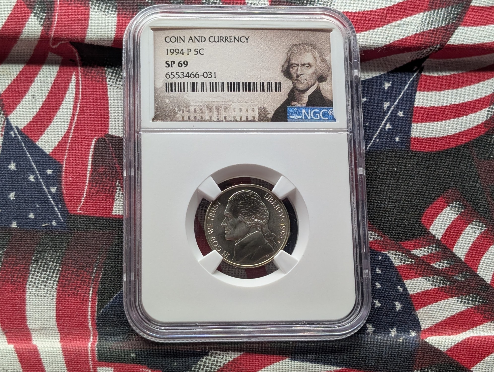 1994-P Jefferson Nickel - NGC SP69 - Coin & Currency