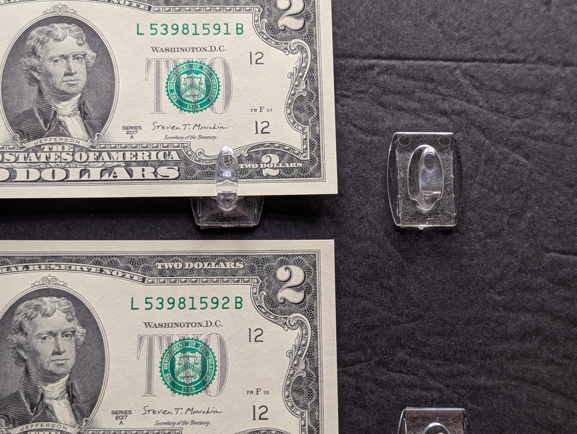(10) 2017 A Series $2 Notes w/ Consecutive Serial #'s - ALL UNC!