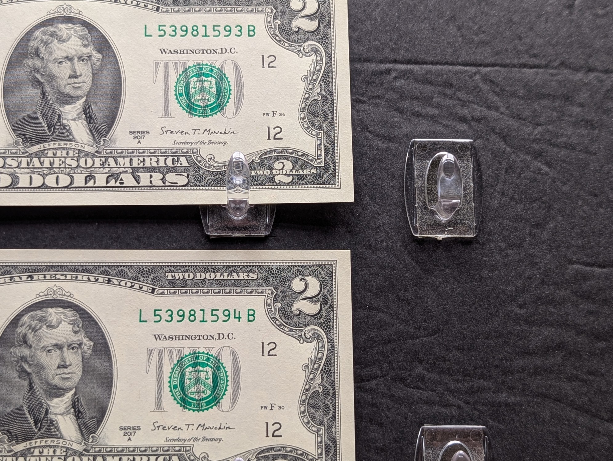 (10) 2017 A Series $2 Notes w/ Consecutive Serial #'s - ALL UNC!