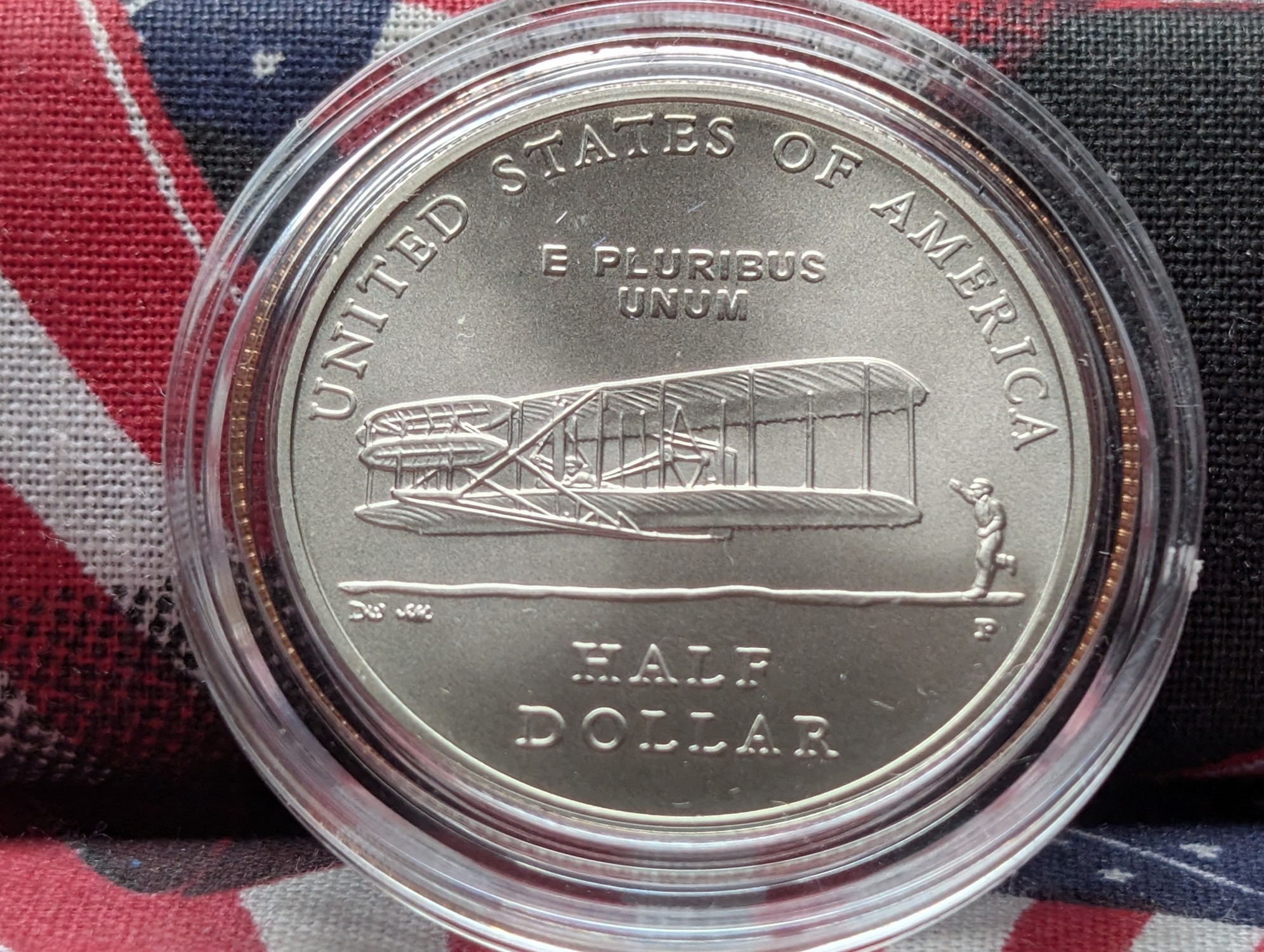 2003-P UNC Wright Monument Commemorative Half Dollar in Government Capsule