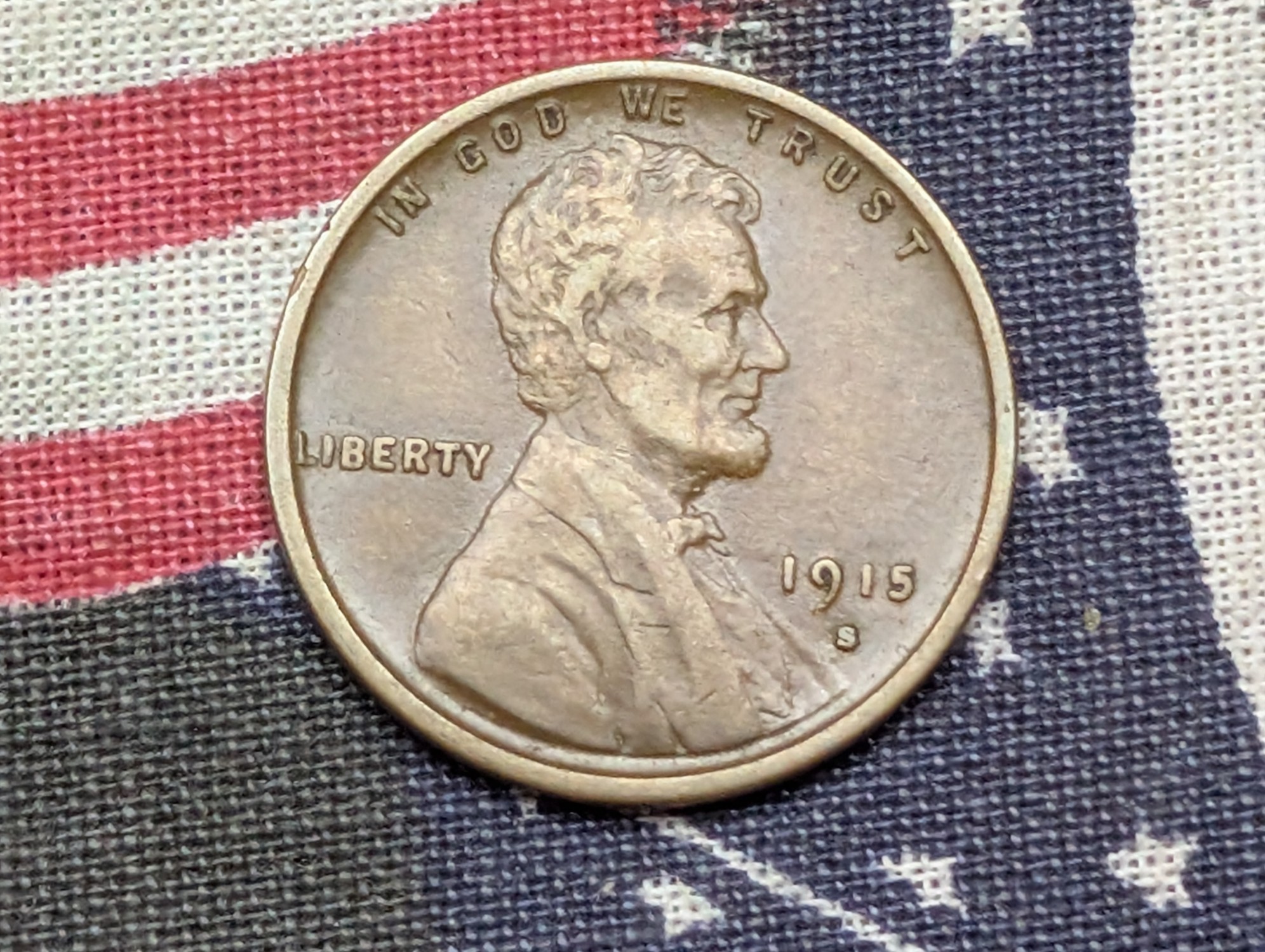 1915-S Lincoln Wheat Cent - XF