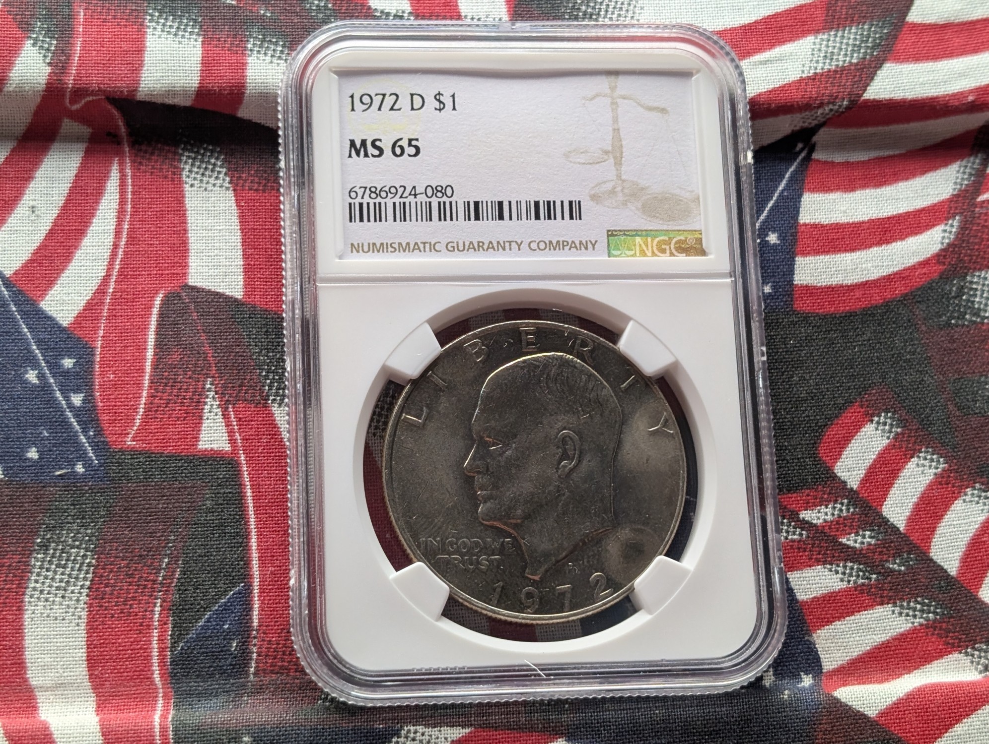 1972-D Eisenhower Dollar - NGC MS65