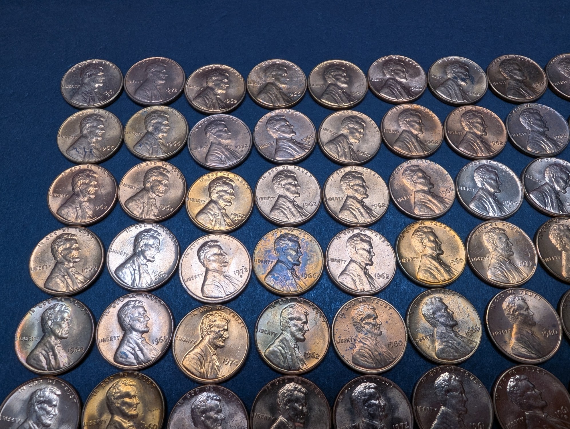 (150) Pre-1982 Lincoln Memorial Cents - Shiny
