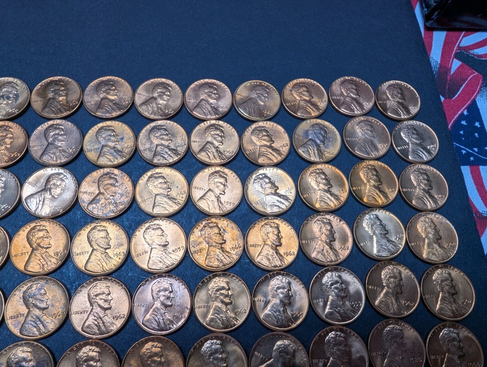 (150) Pre-1982 Lincoln Memorial Cents - Shiny