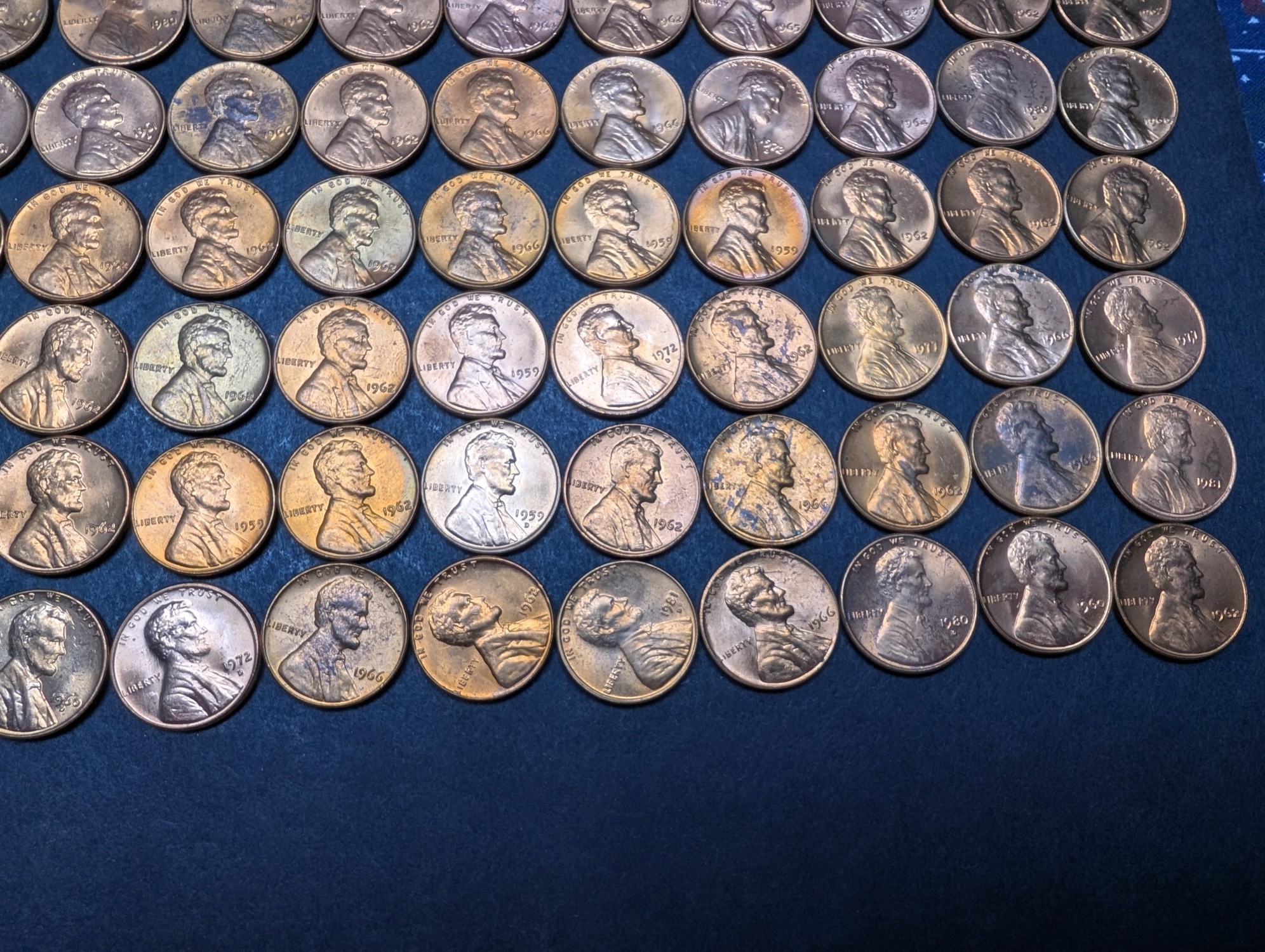 (150) Pre-1982 Lincoln Memorial Cents - Shiny
