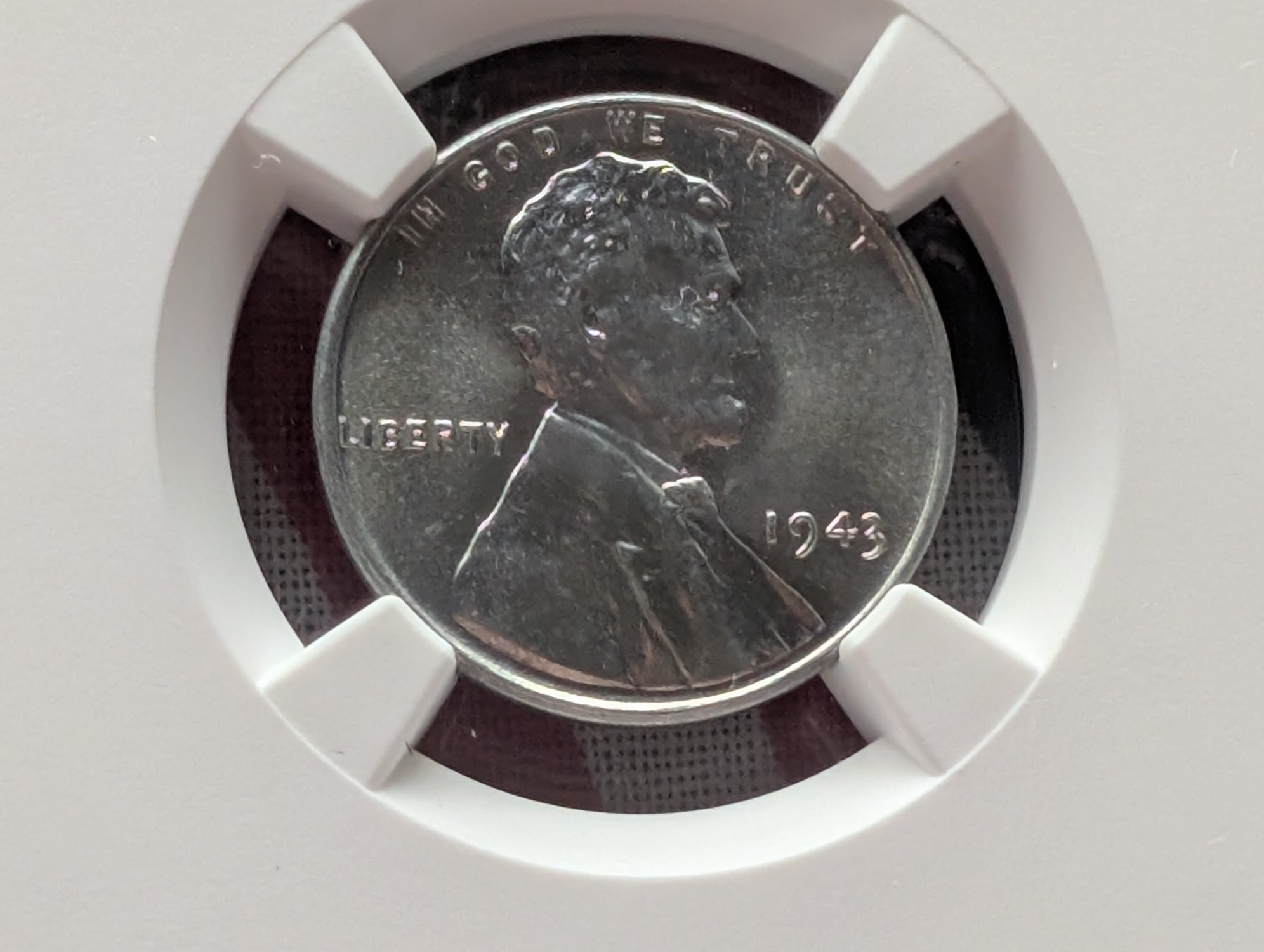1943 Lincoln Steel Wheat Cent - NGC MS66