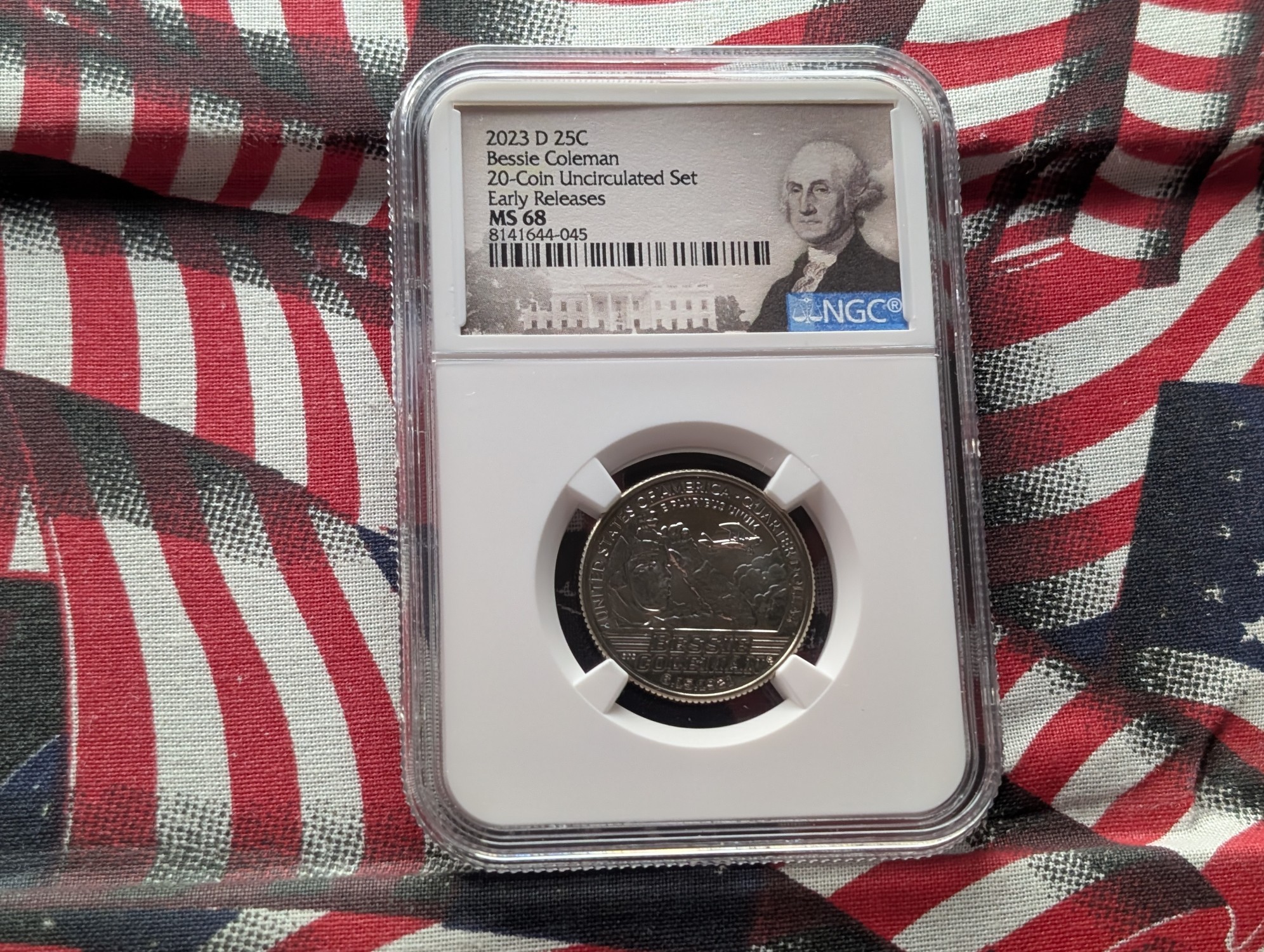 2023-D Bessie Coleman Quarter - NGC MS68 - Early Release