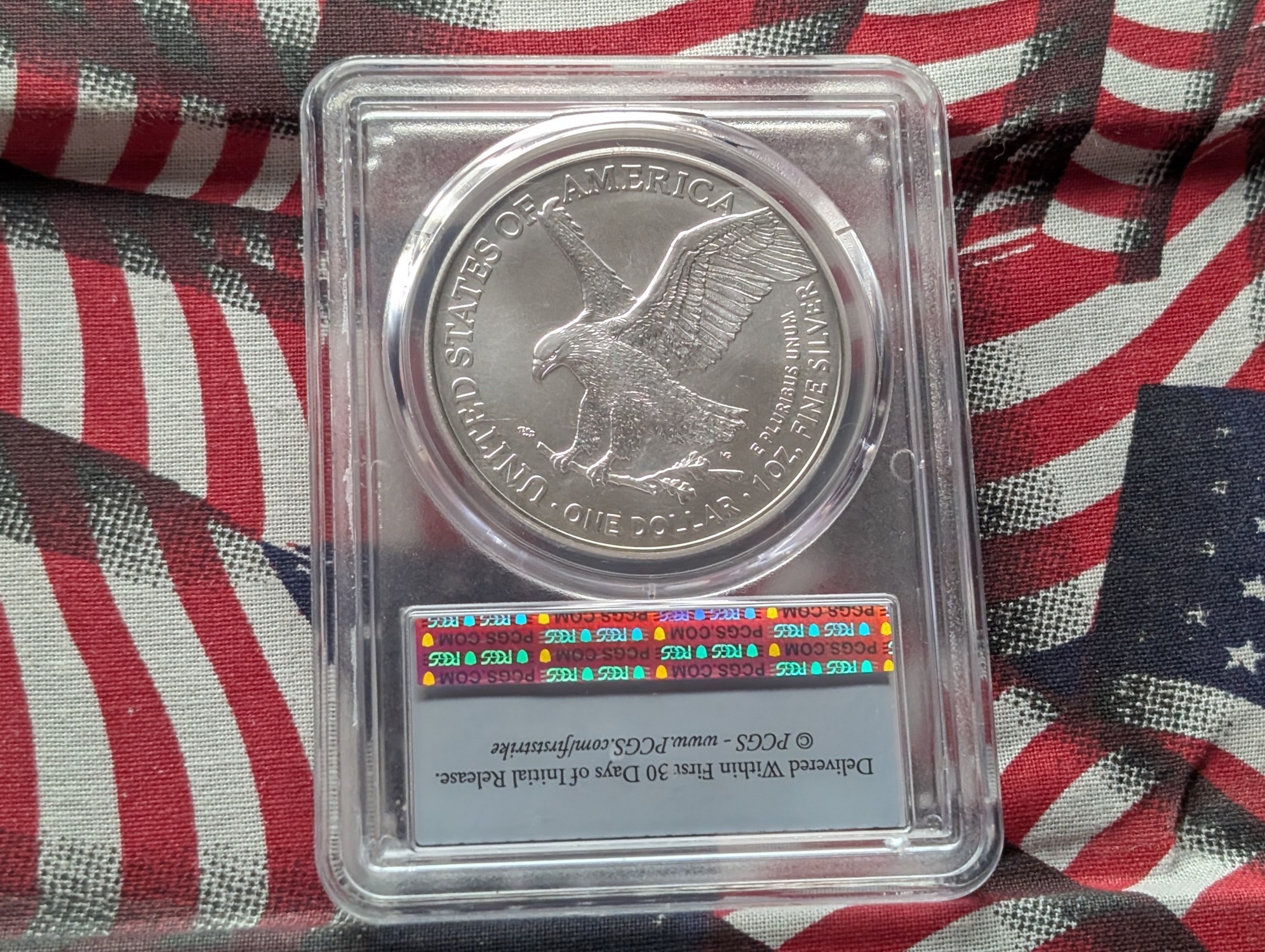 2021 Type 2 American Silver Eagle 1 Troy Oz. .999 Silver - PCGS MS70 - First Strike