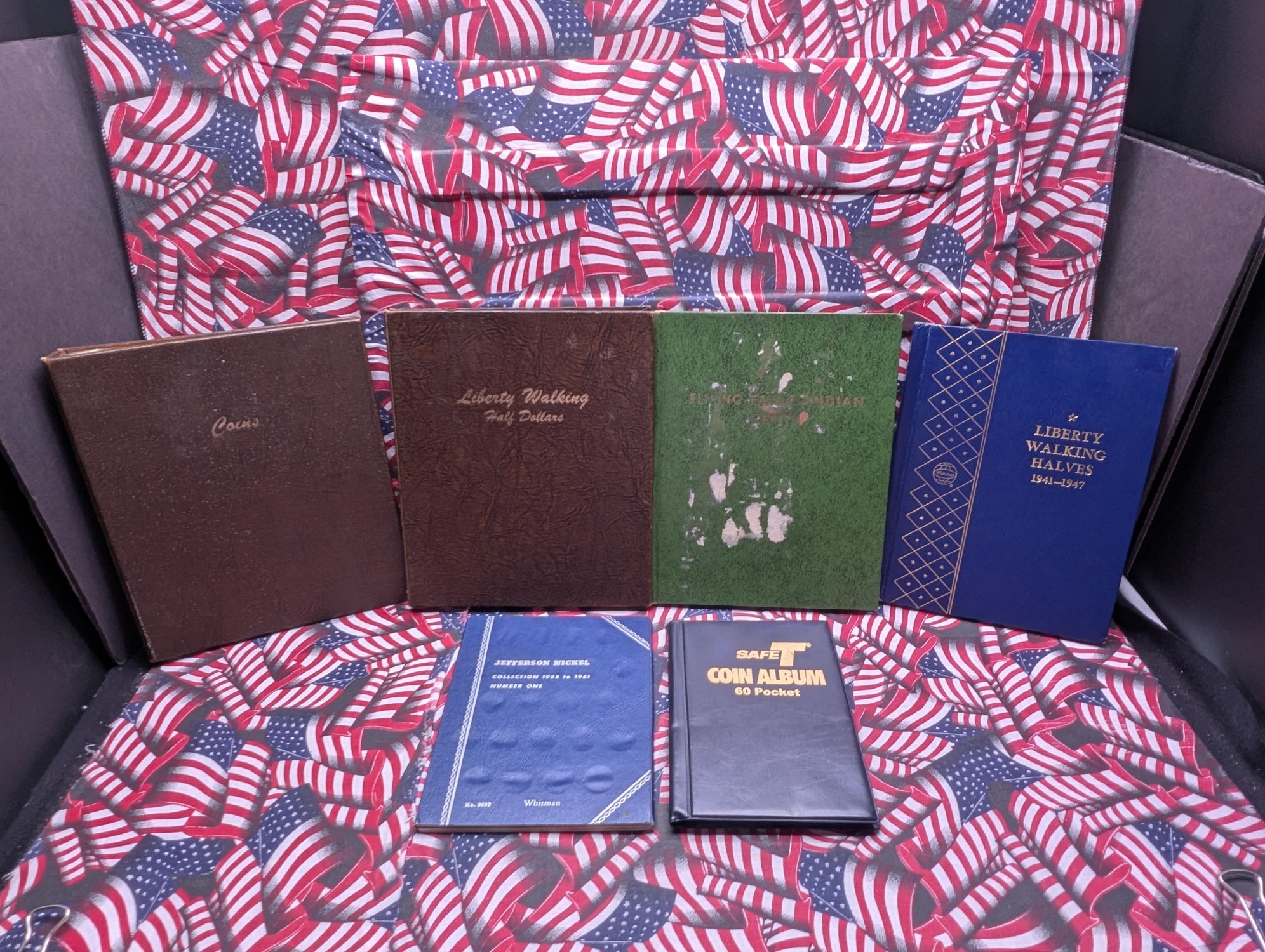 (6) *EMPTY* Various Coin Collector's Albums - No Coins!!