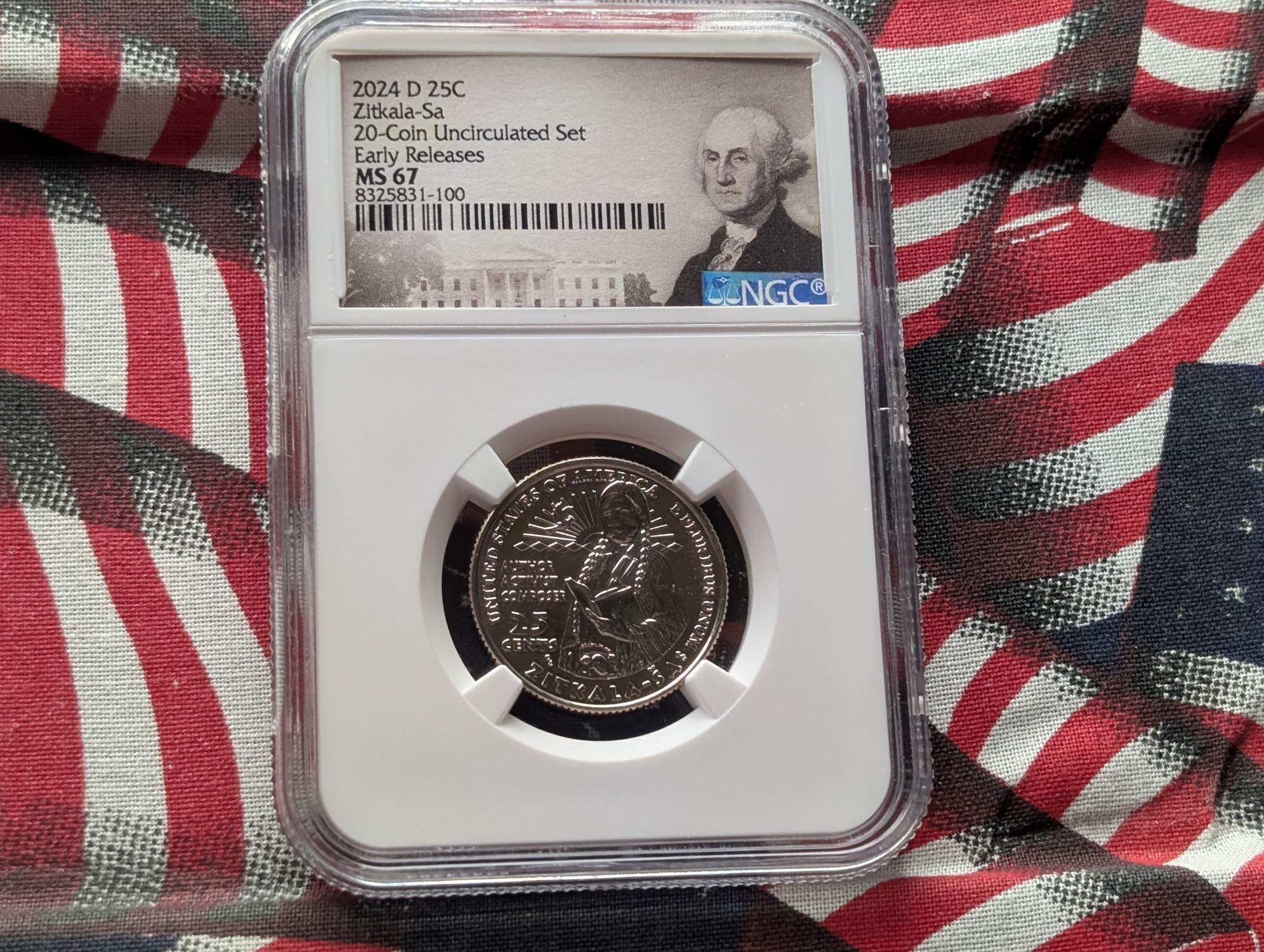 2024-D Zitkala-Sa Quarter - NGC MS67 - Early Releases