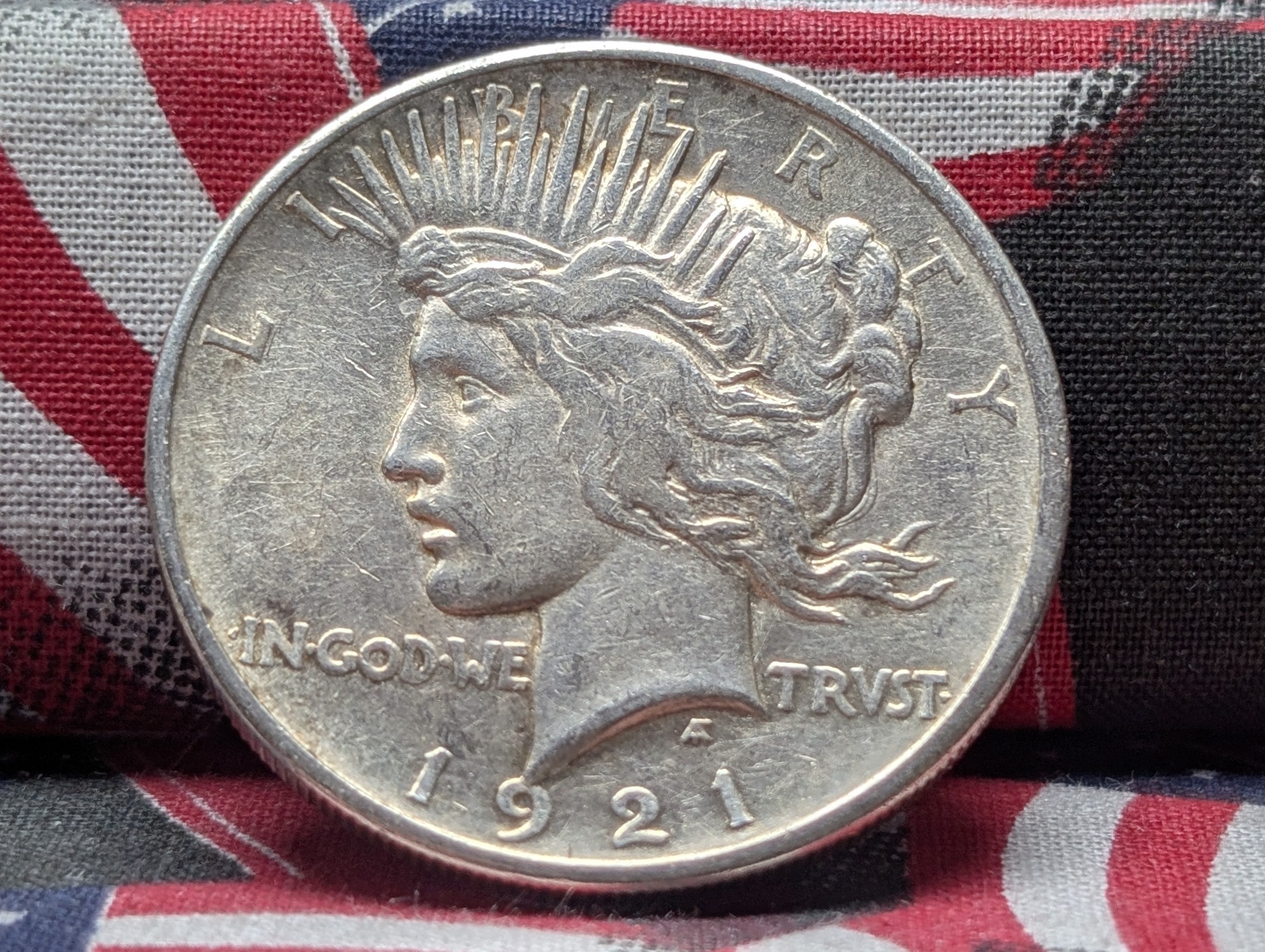 1921 Peace 90% Silver Dollar - High Relief - KEY DATE!