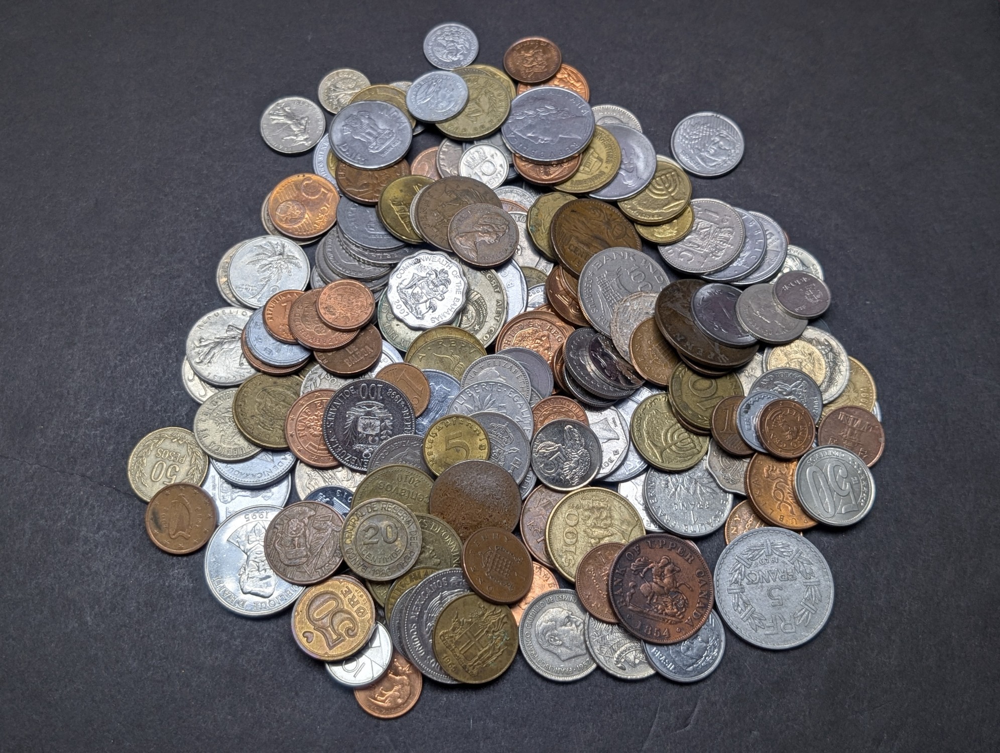 1.7 Lbs. of Various Vintage & Modern World Coins