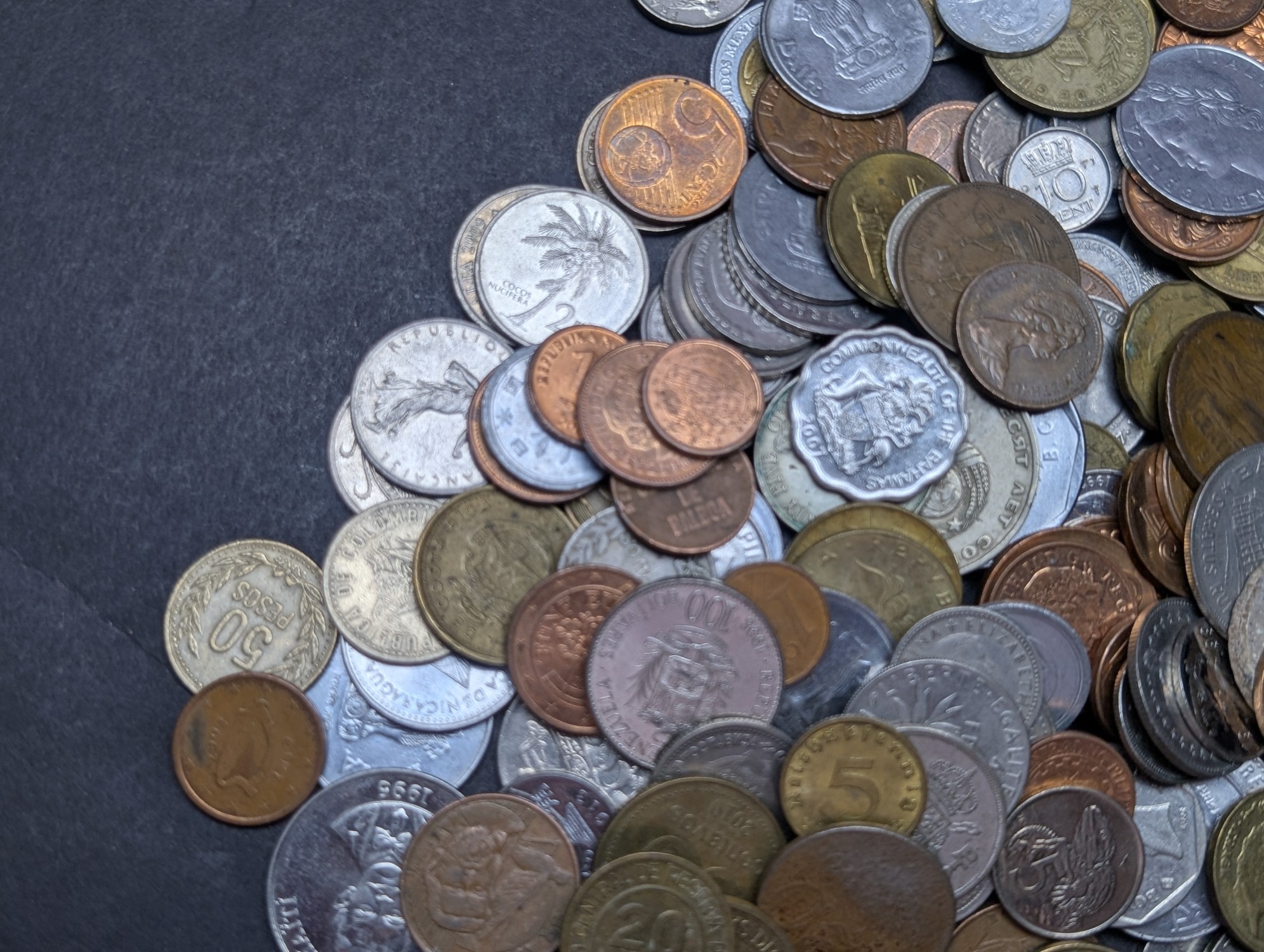 1.7 Lbs. of Various Vintage & Modern World Coins