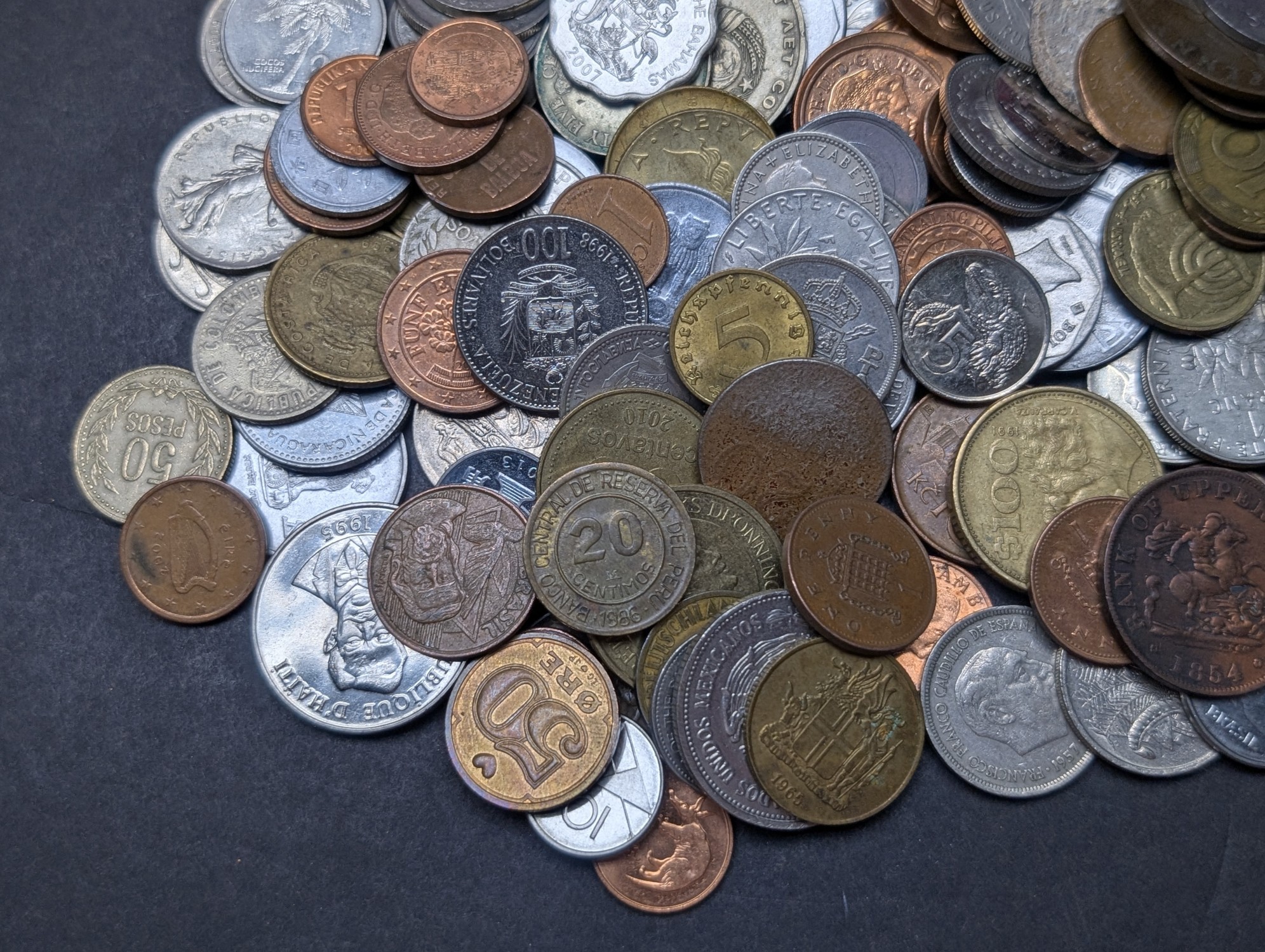 1.7 Lbs. of Various Vintage & Modern World Coins