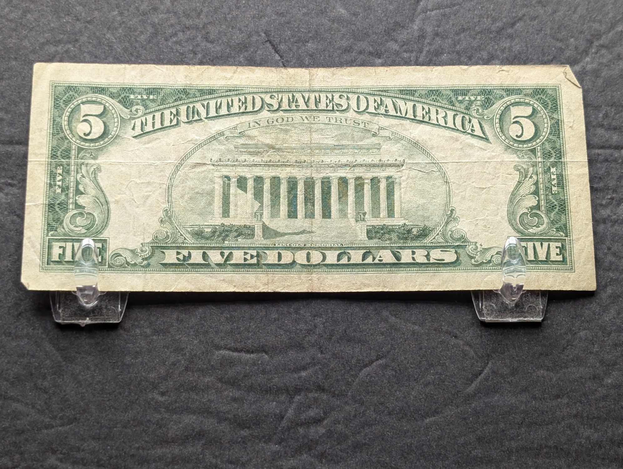 1963 Series $5 RED SEAL Banknote