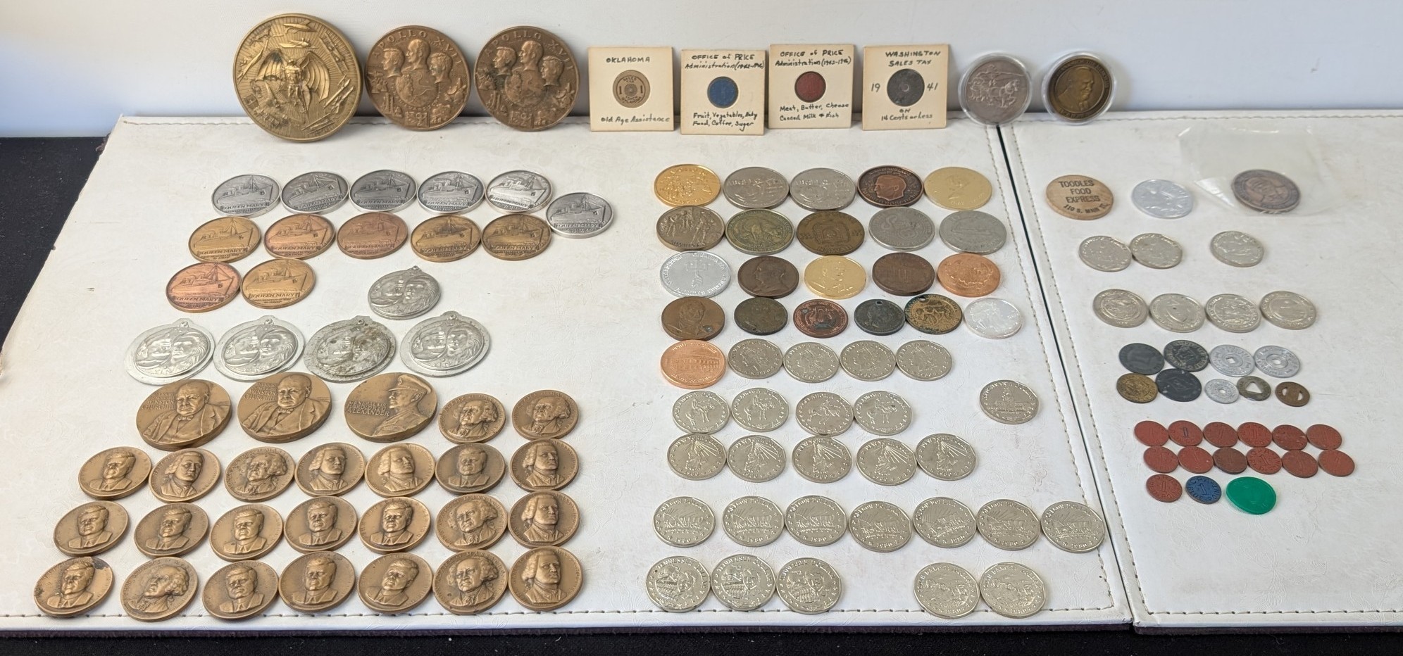 Various Vintage & Modern Tokens, Medallions, & Rounds