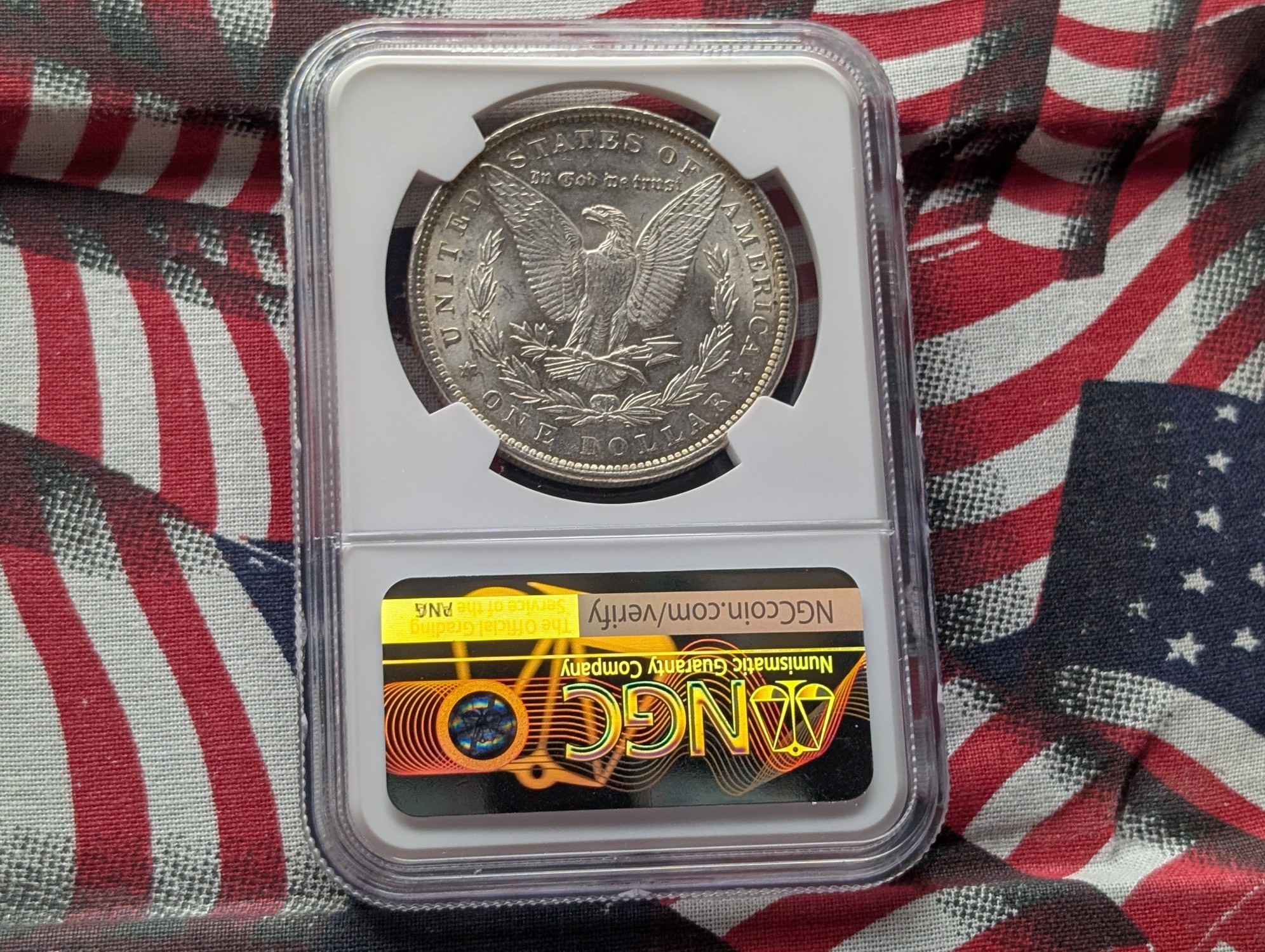 1889 Morgan 90% Silver Dollar - NGC MS63