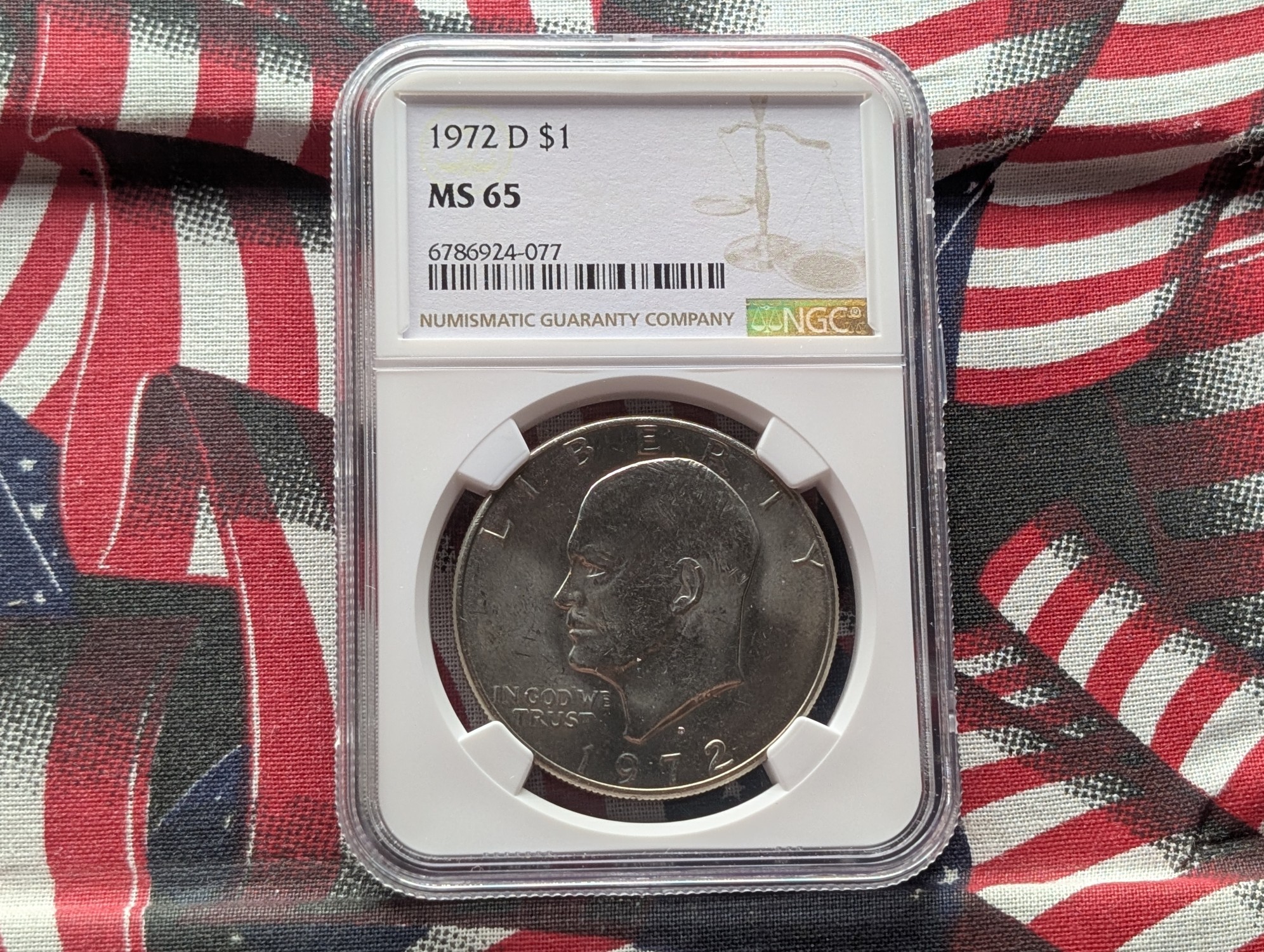 1972-D Eisenhower Dollar - NGC MS65