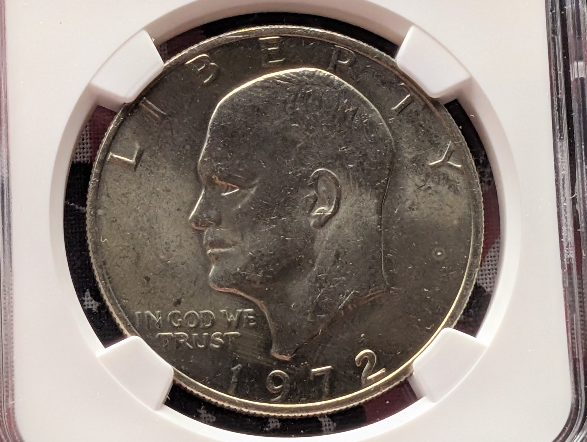 1972 Type 1 Eisenhower Dollar - NGC MS65