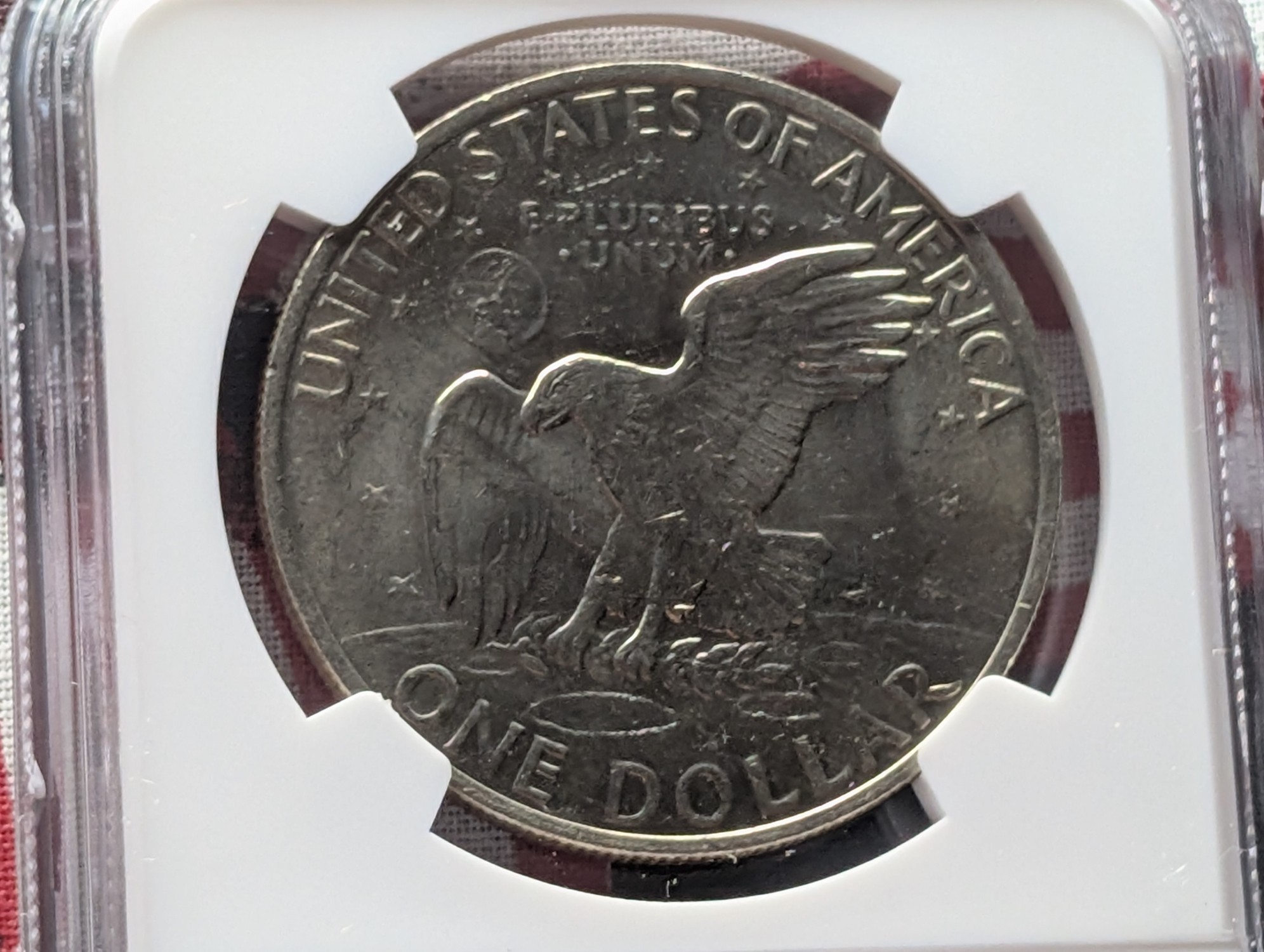 1972 Type 1 Eisenhower Dollar - NGC MS65