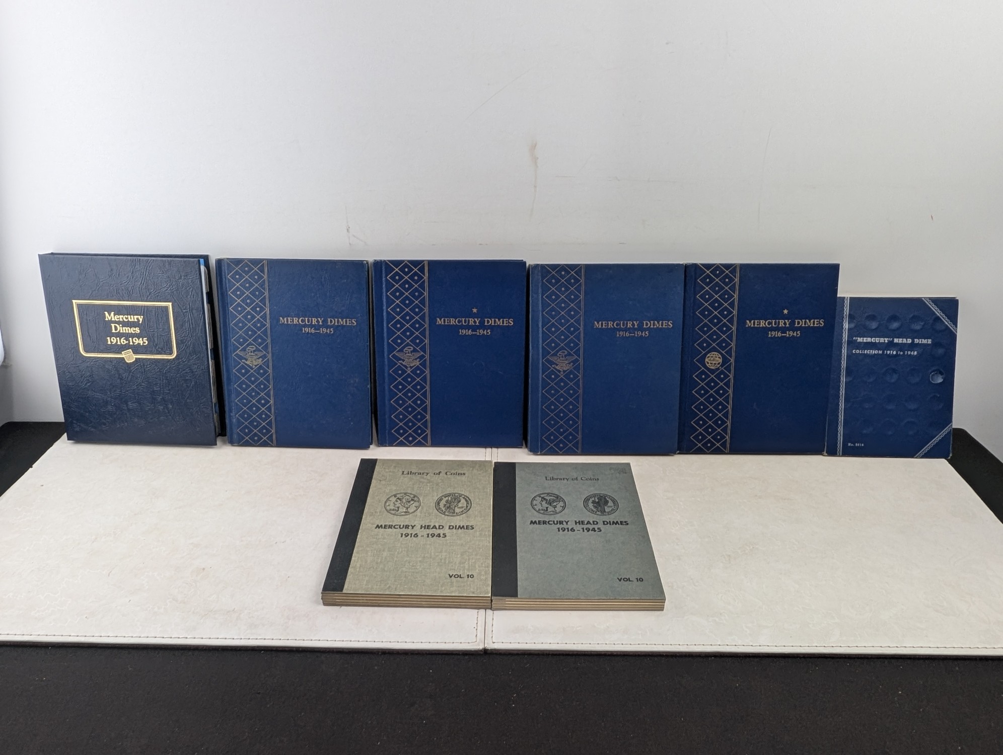 (8) *EMPTY* Various Mercury Dime Collector's Albums - No Coins!!
