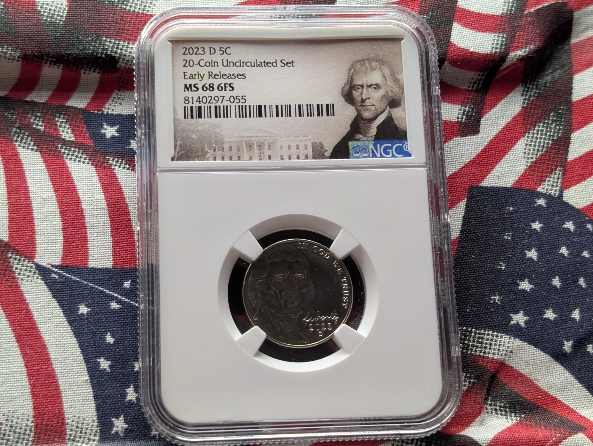 2023-D Jefferson Nickel - NGC MS68 6FS - Early Release