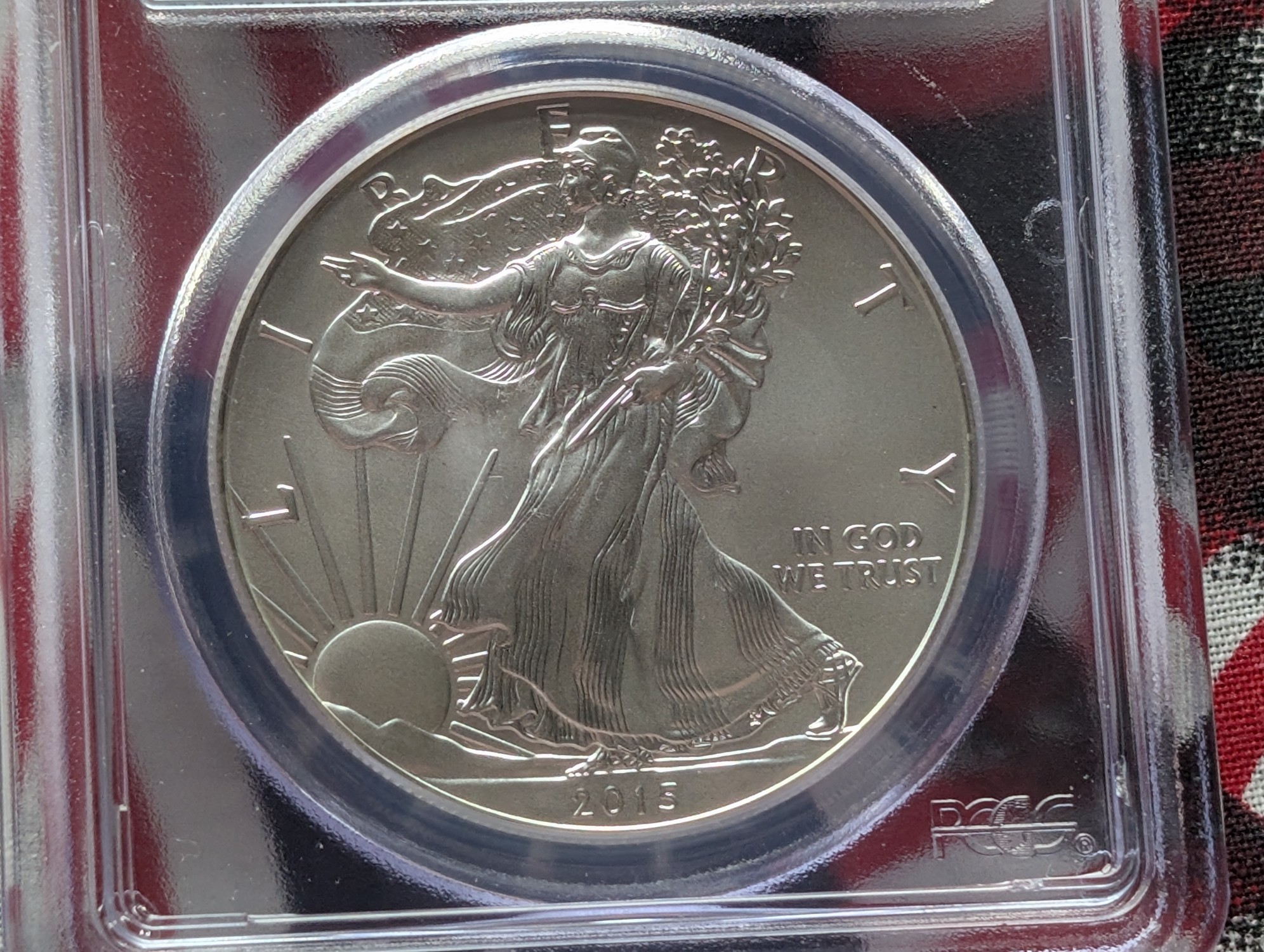 2015-(W) American Silver Eagle 1 Troy Oz. .999 Silver - PCGS MS70 - First Strike