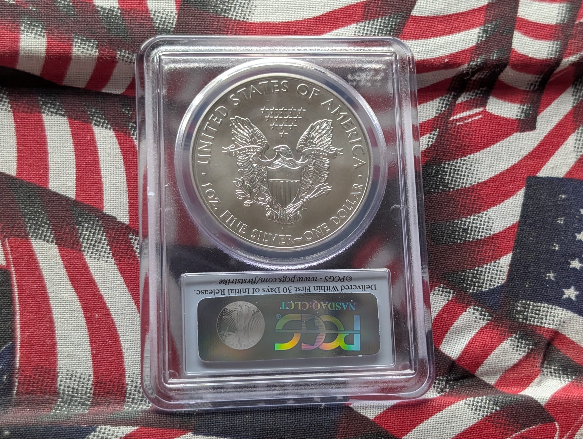 2015-(W) American Silver Eagle 1 Troy Oz. .999 Silver - PCGS MS70 - First Strike