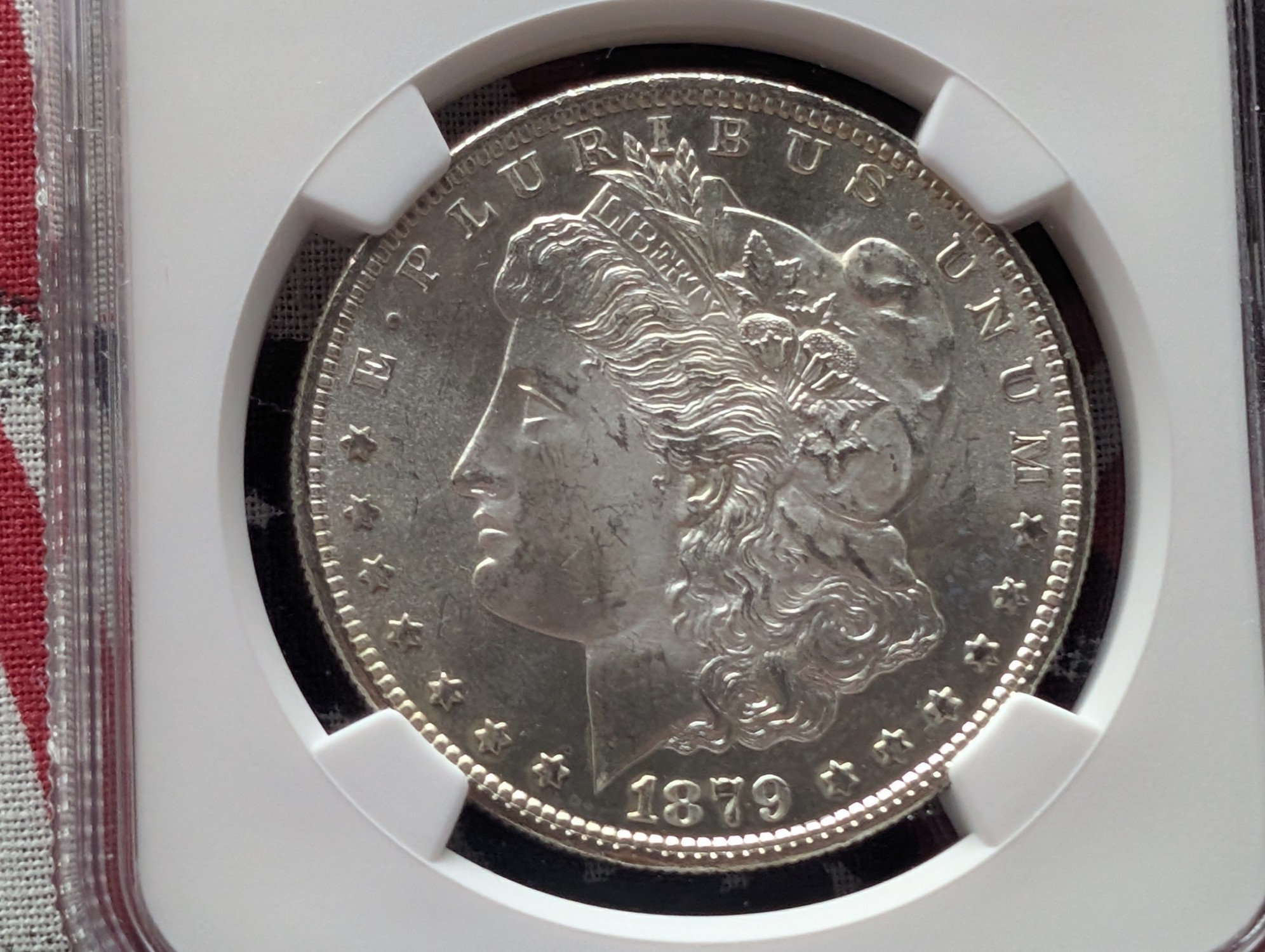 1879-S Morgan 90% Silver Dollar - NGC MS64