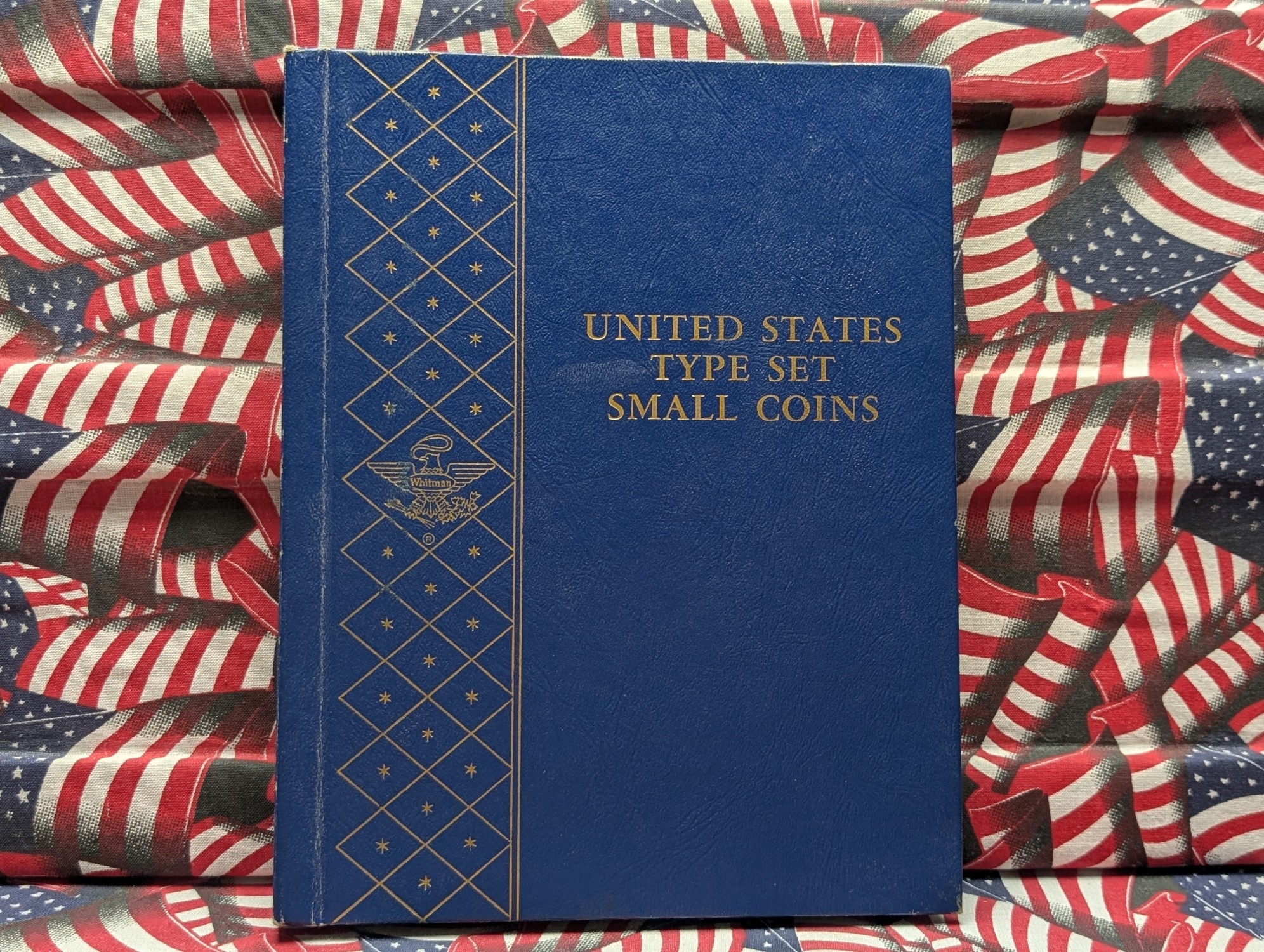 Partial Type Set Small Coin Collection in Whitman Album - Includes (3) Lincoln Cents, (1) Jefferson Nickel, (1) Silver Wartime Nickel, (1) V