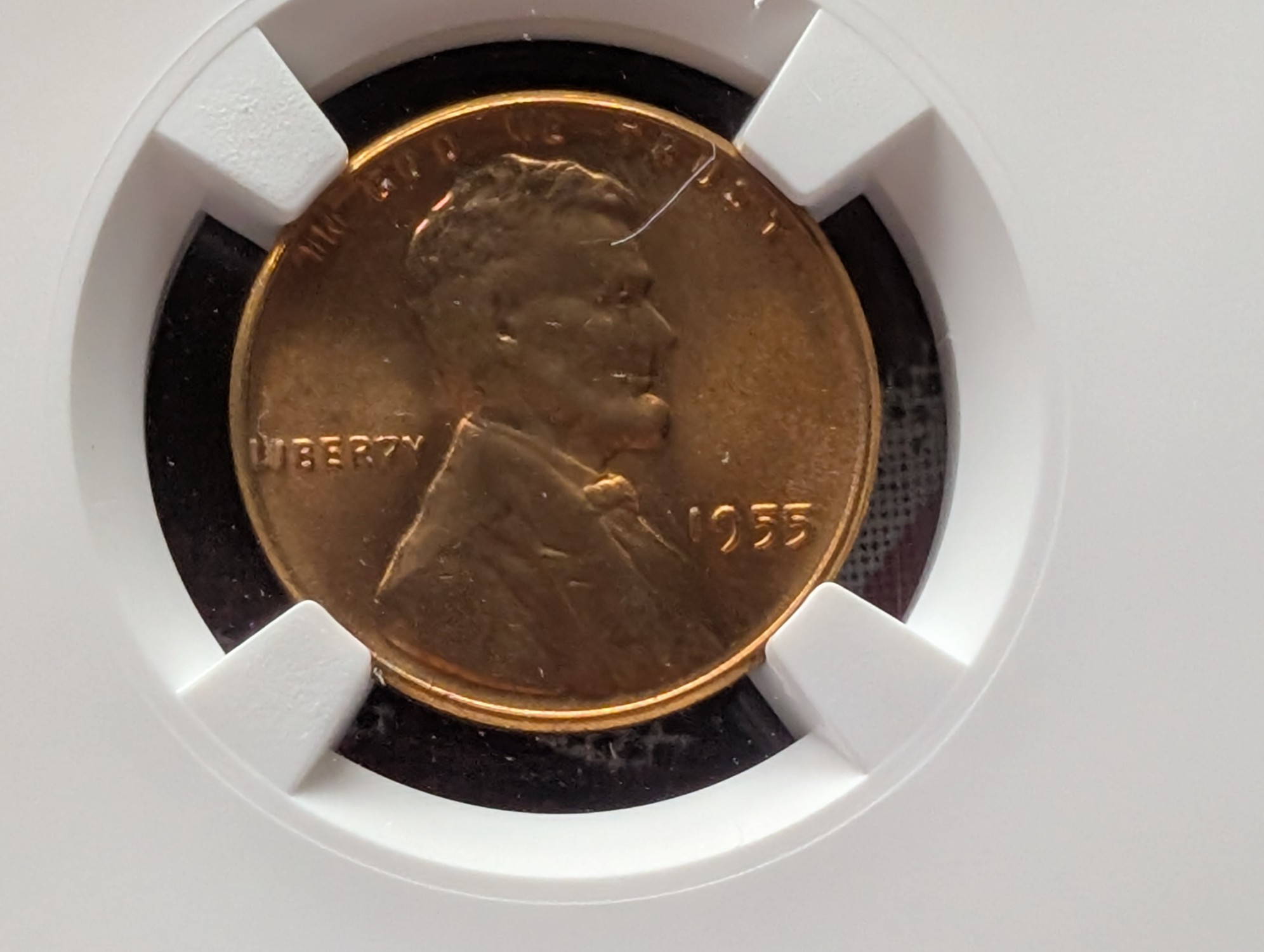 1955 Lincoln Wheat Cent - NGC MS66 RD