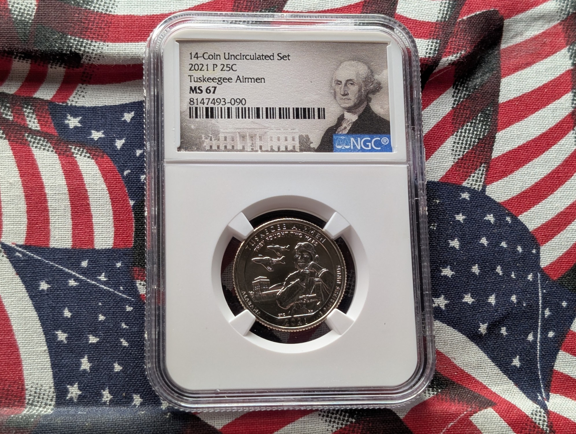 2021-P Tuskegee Airmen Quarter - NGC MS67