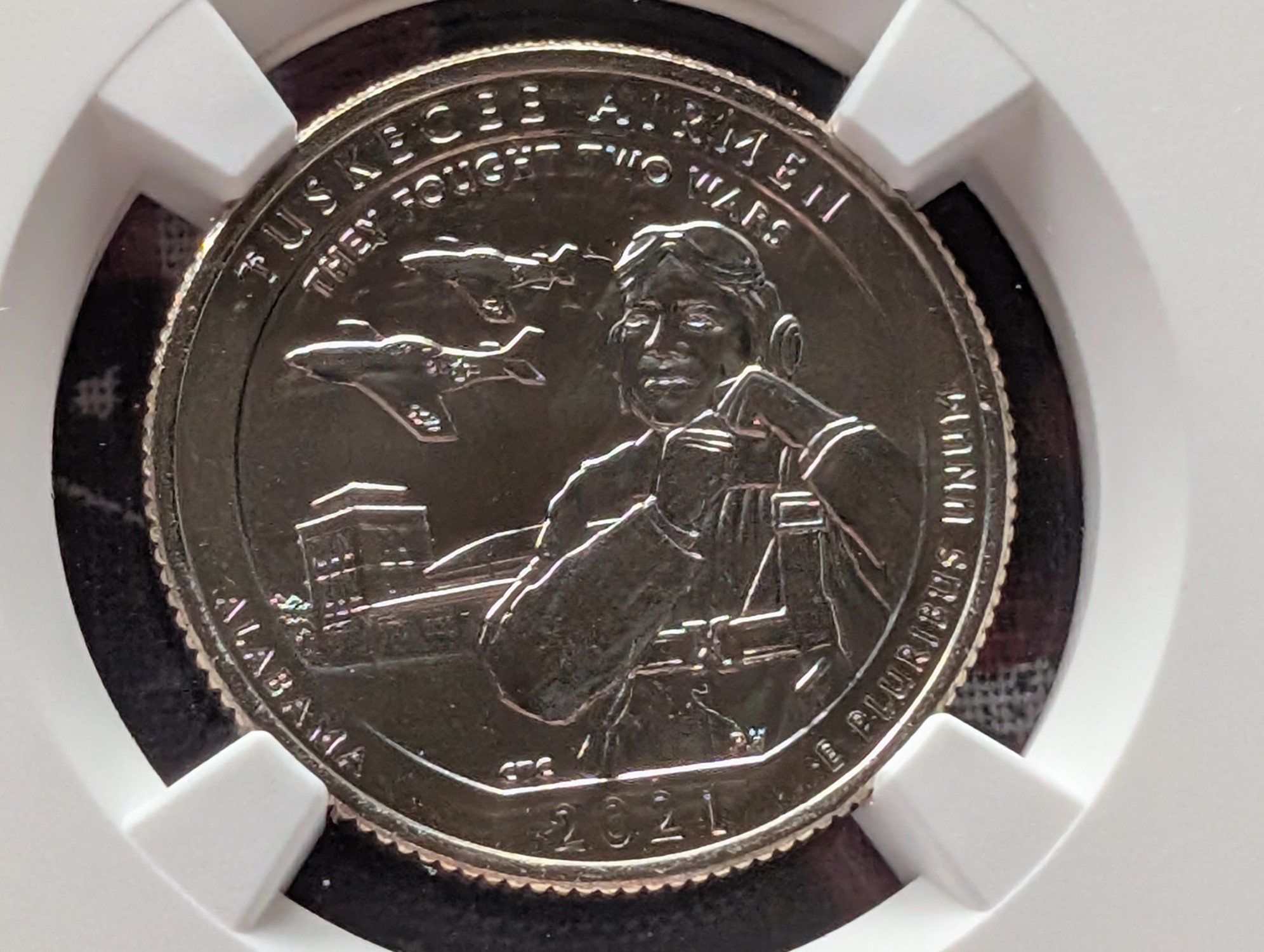 2021-P Tuskegee Airmen Quarter - NGC MS67