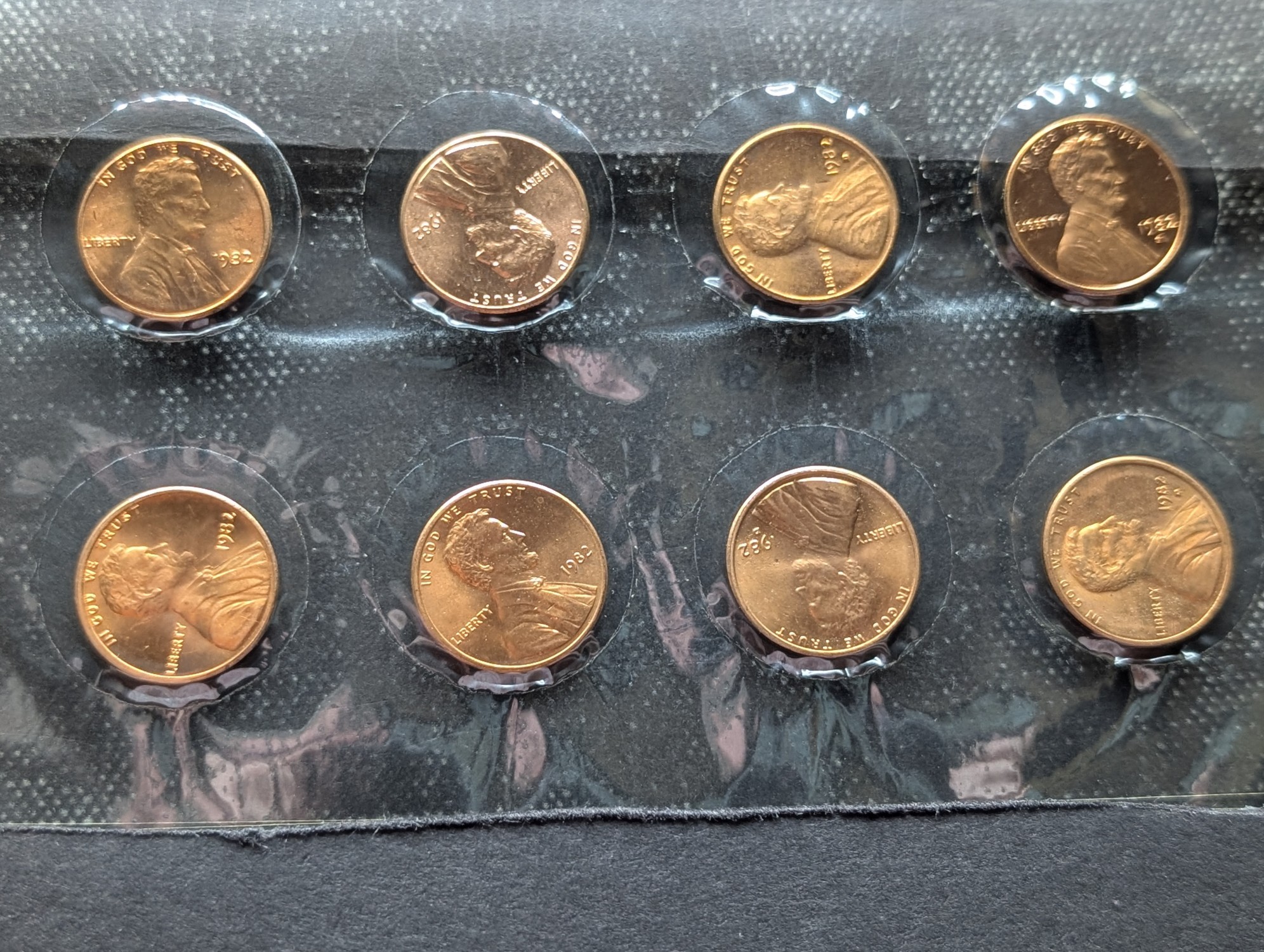 1982 Lincoln Cent Variety Collection - Copper, Zinc & Proof