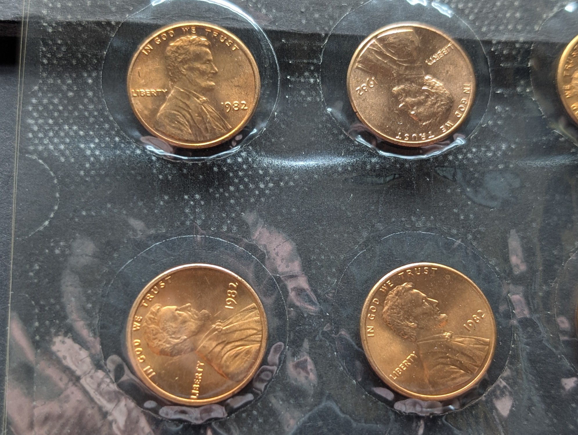 1982 Lincoln Cent Variety Collection - Copper, Zinc & Proof
