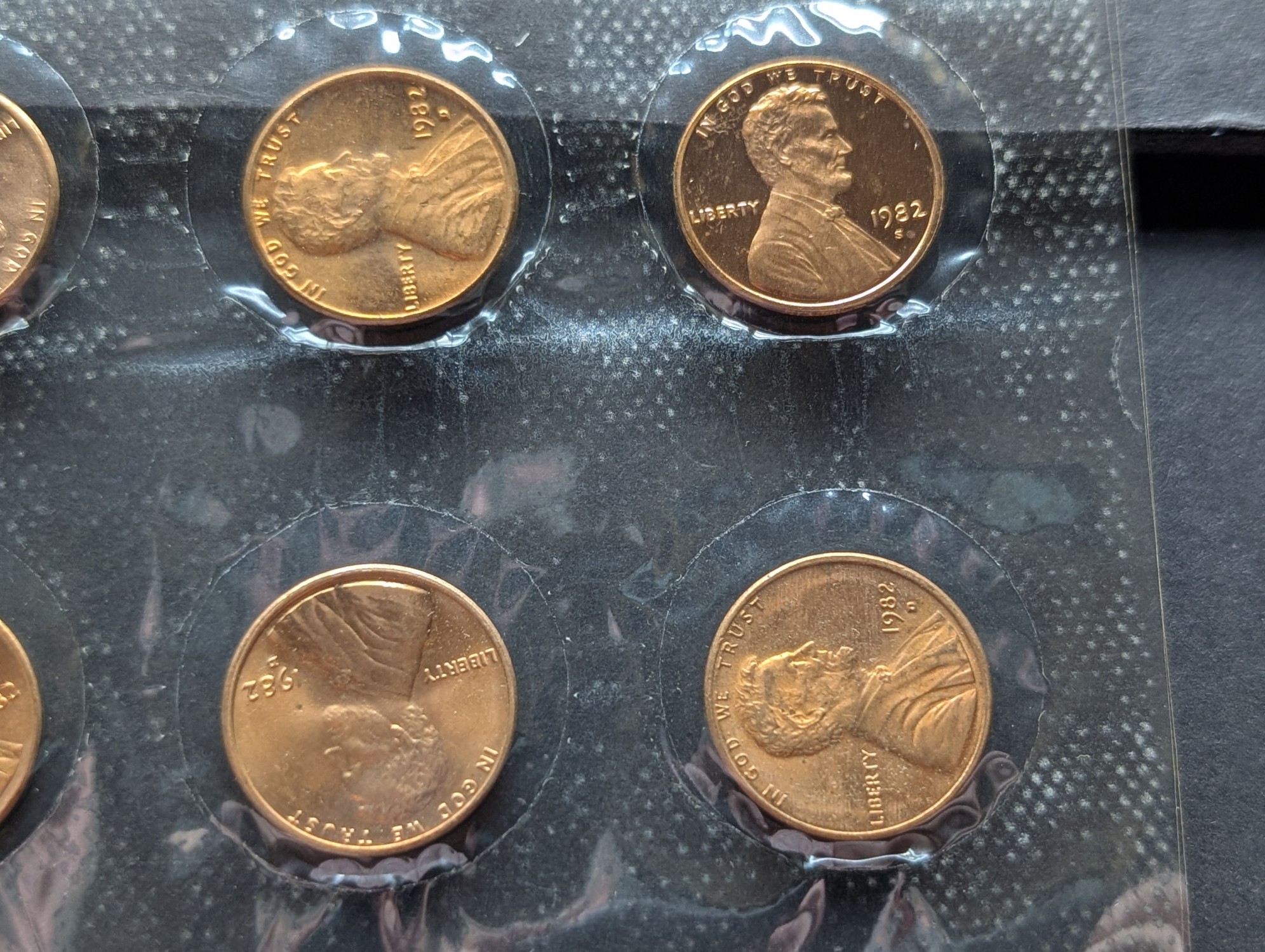 1982 Lincoln Cent Variety Collection - Copper, Zinc & Proof