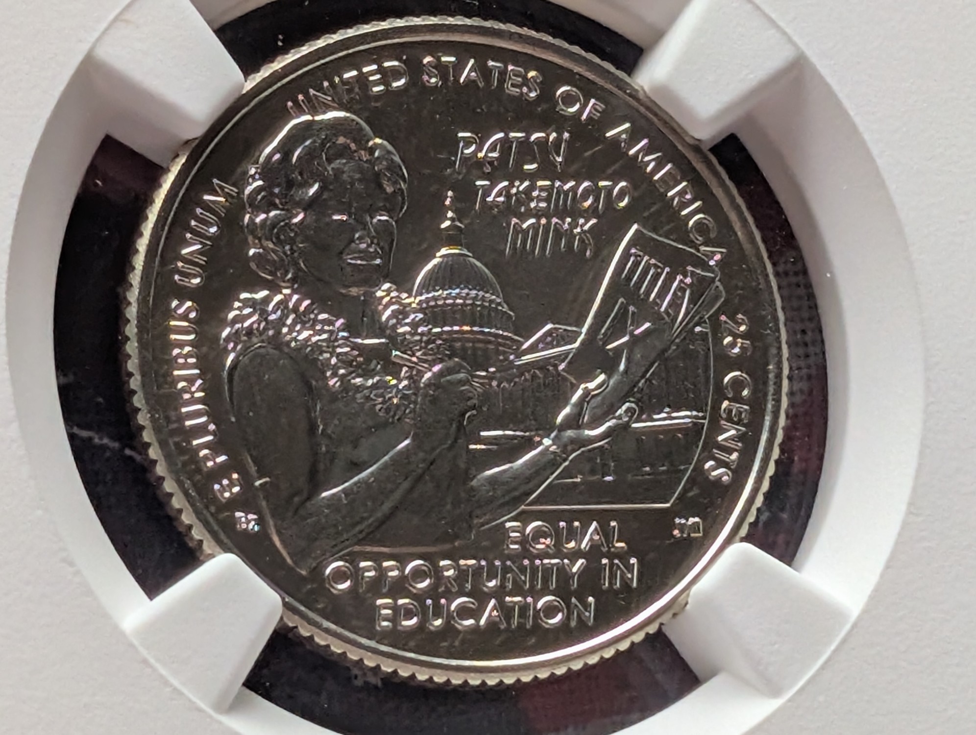 2024-D Hon. Patsy Takemoto Mink Quarter - NGC MS67 - Early Release