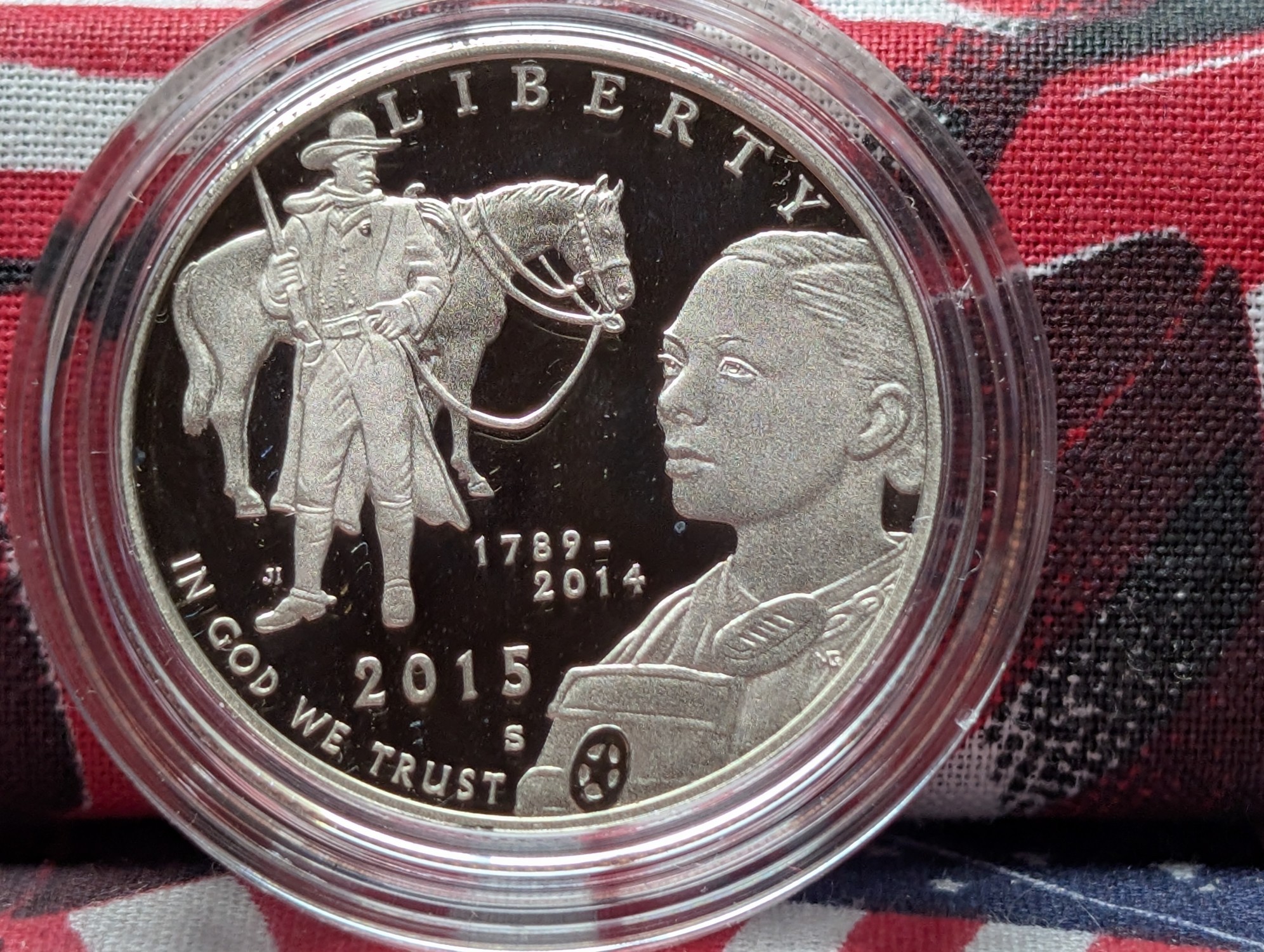 2015-S PROOF U.S. Marshals Commemorative Half Dollar in Government Capsule