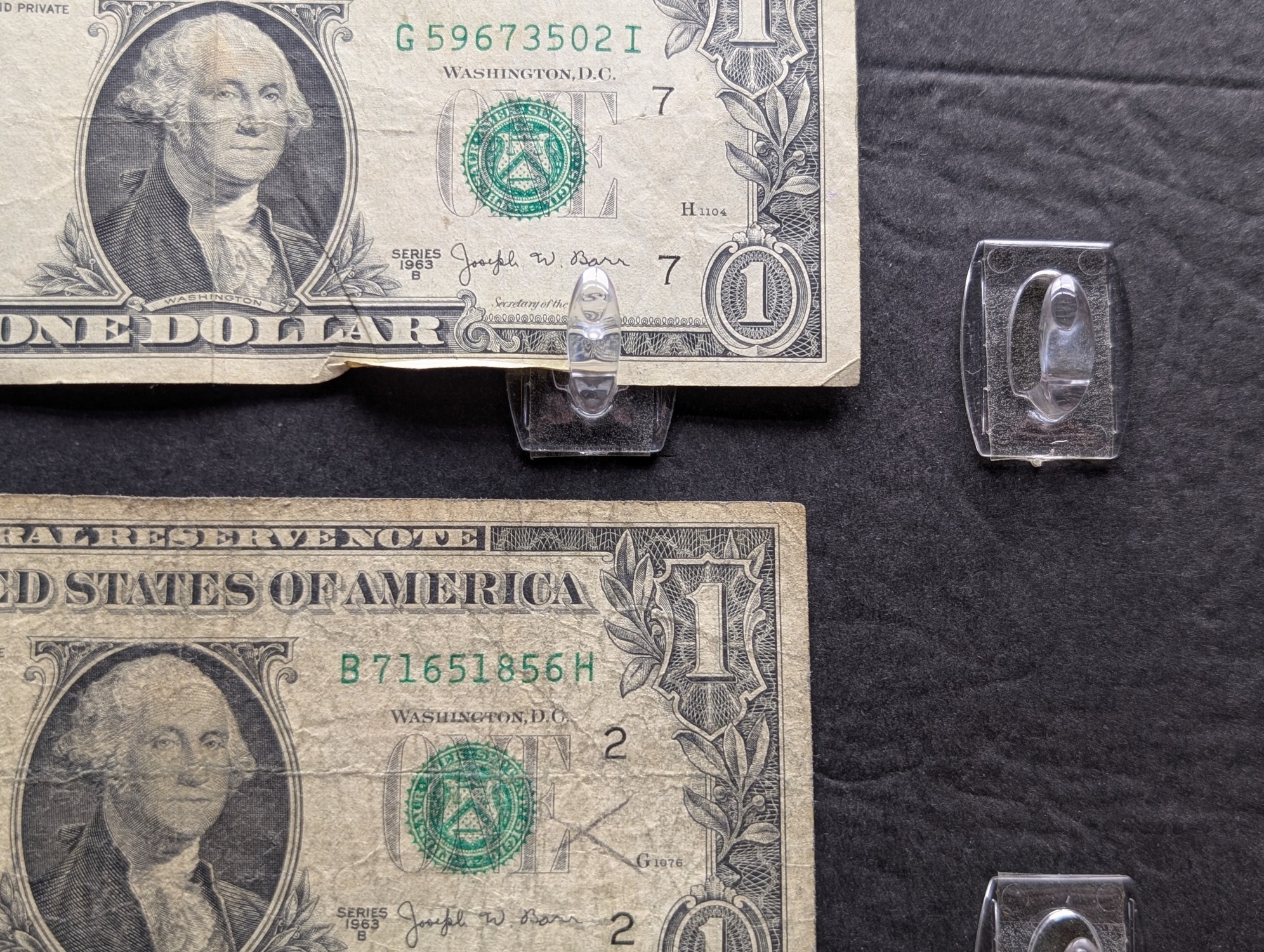(10) 1963 B Series $1 Joseph W. Barr Notes - Including Star Note