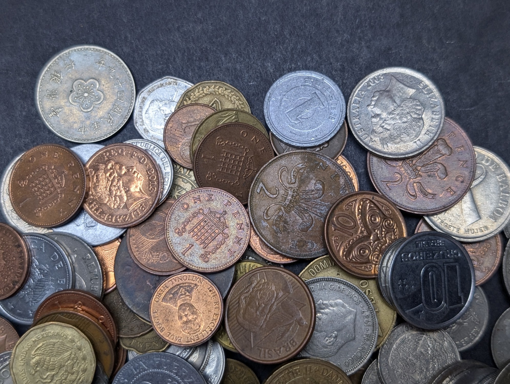 1.5 Lbs. of Various Vintage & Modern World Coins