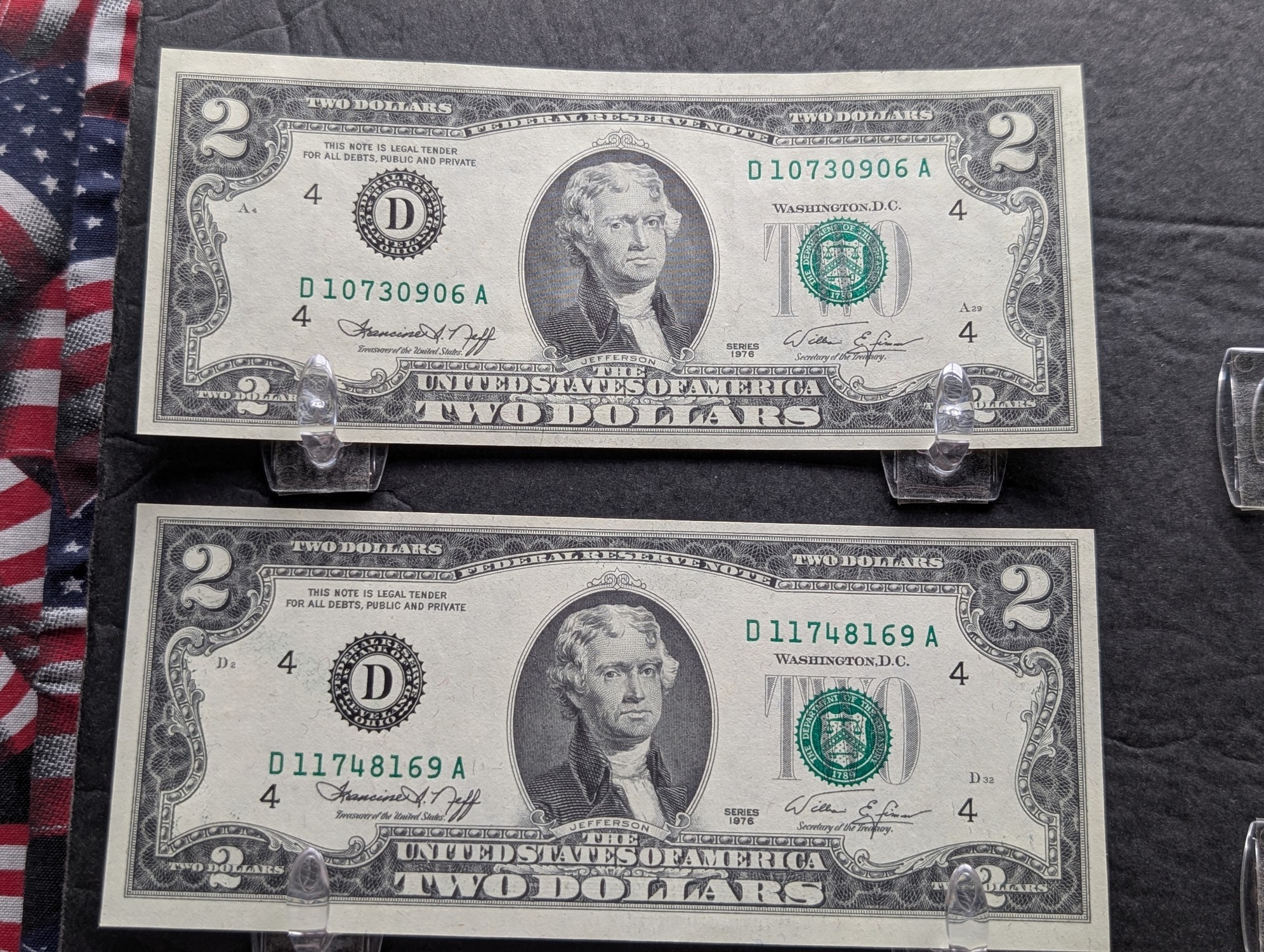 (10) 1976 Series $2 Notes - NICE PAPER