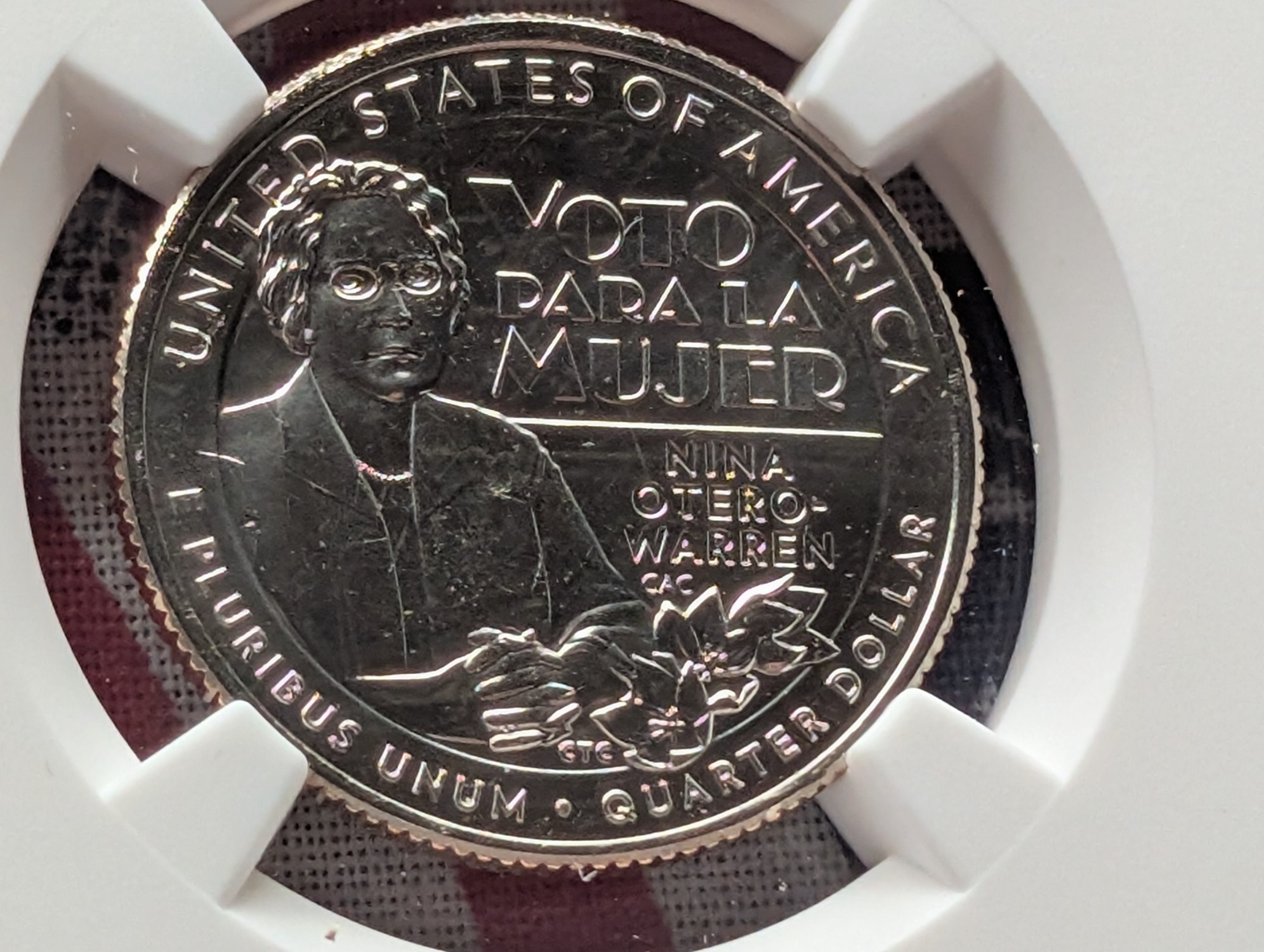 2022-P Nina Otero-Warren Quarter - NGC MS68