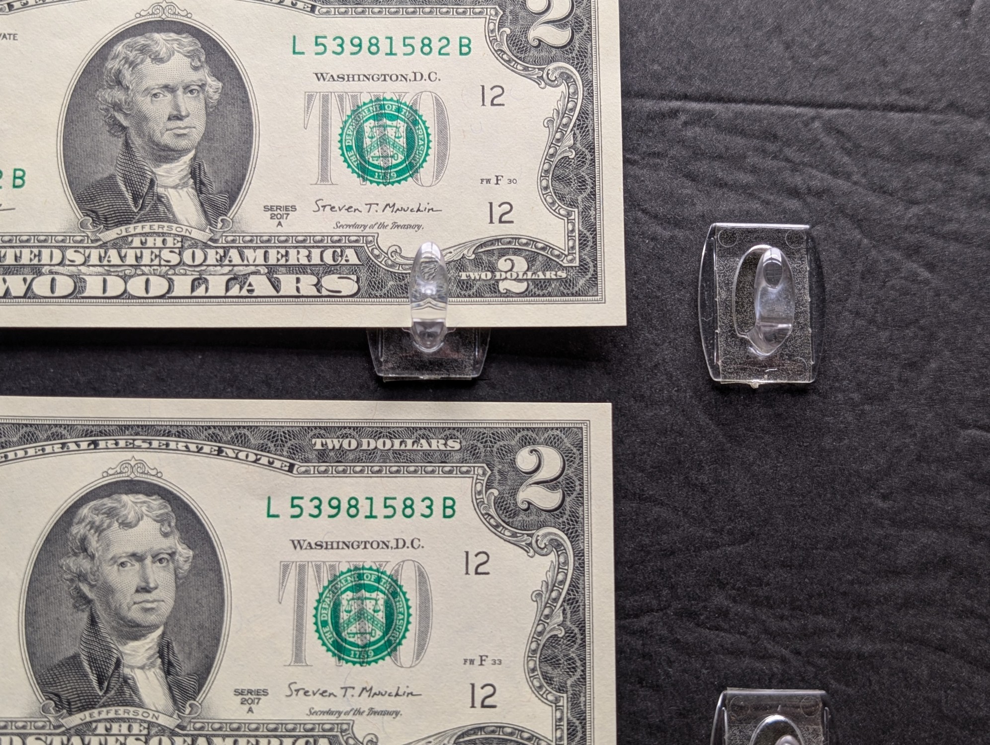 (11) 2017 A Series $2 Notes w/ Consecutive Serial #'s - ALL UNC!