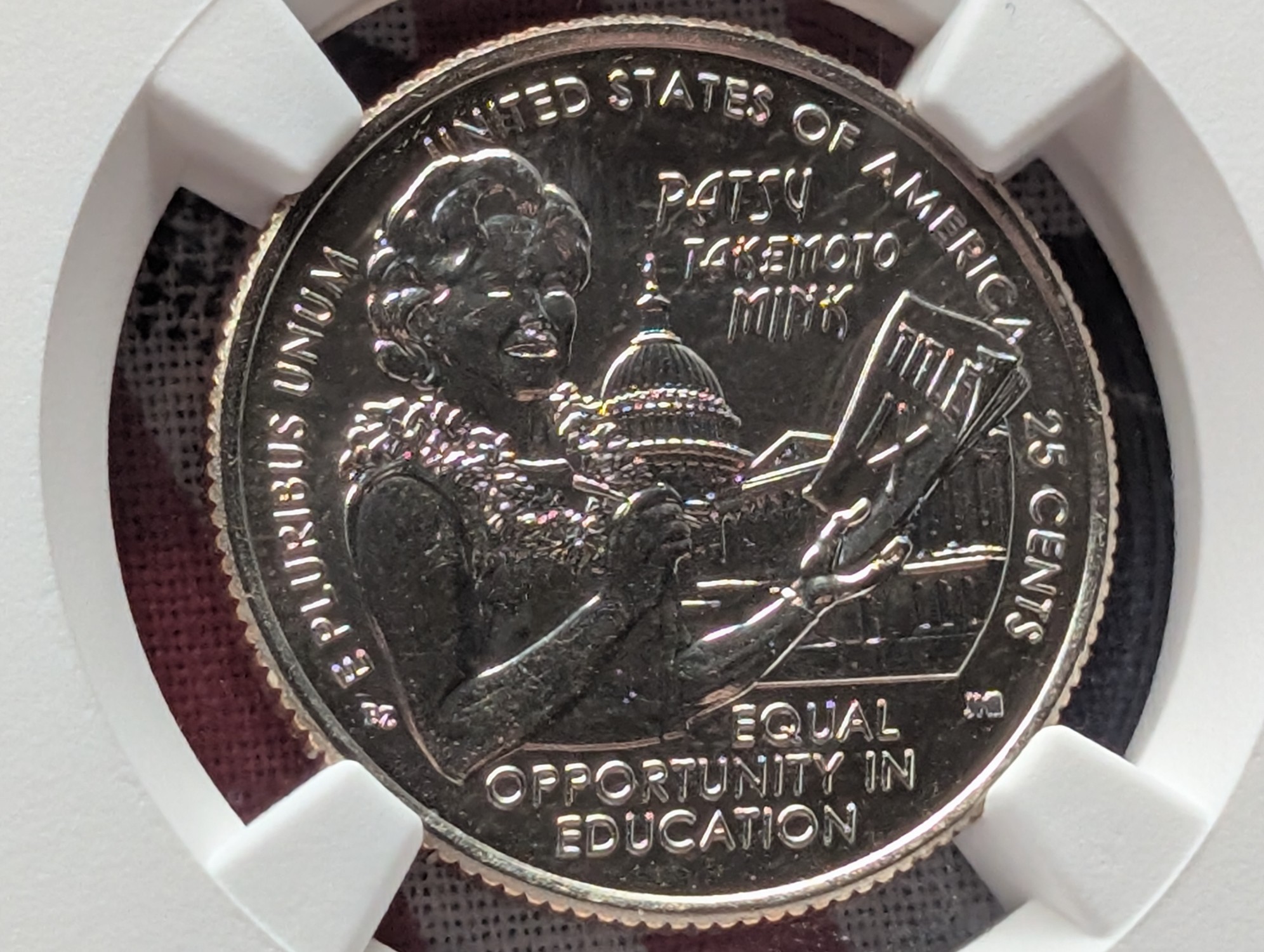2024-D Hon. Patsy Takemoto Mink Quarter - NGC MS67 - Early Release