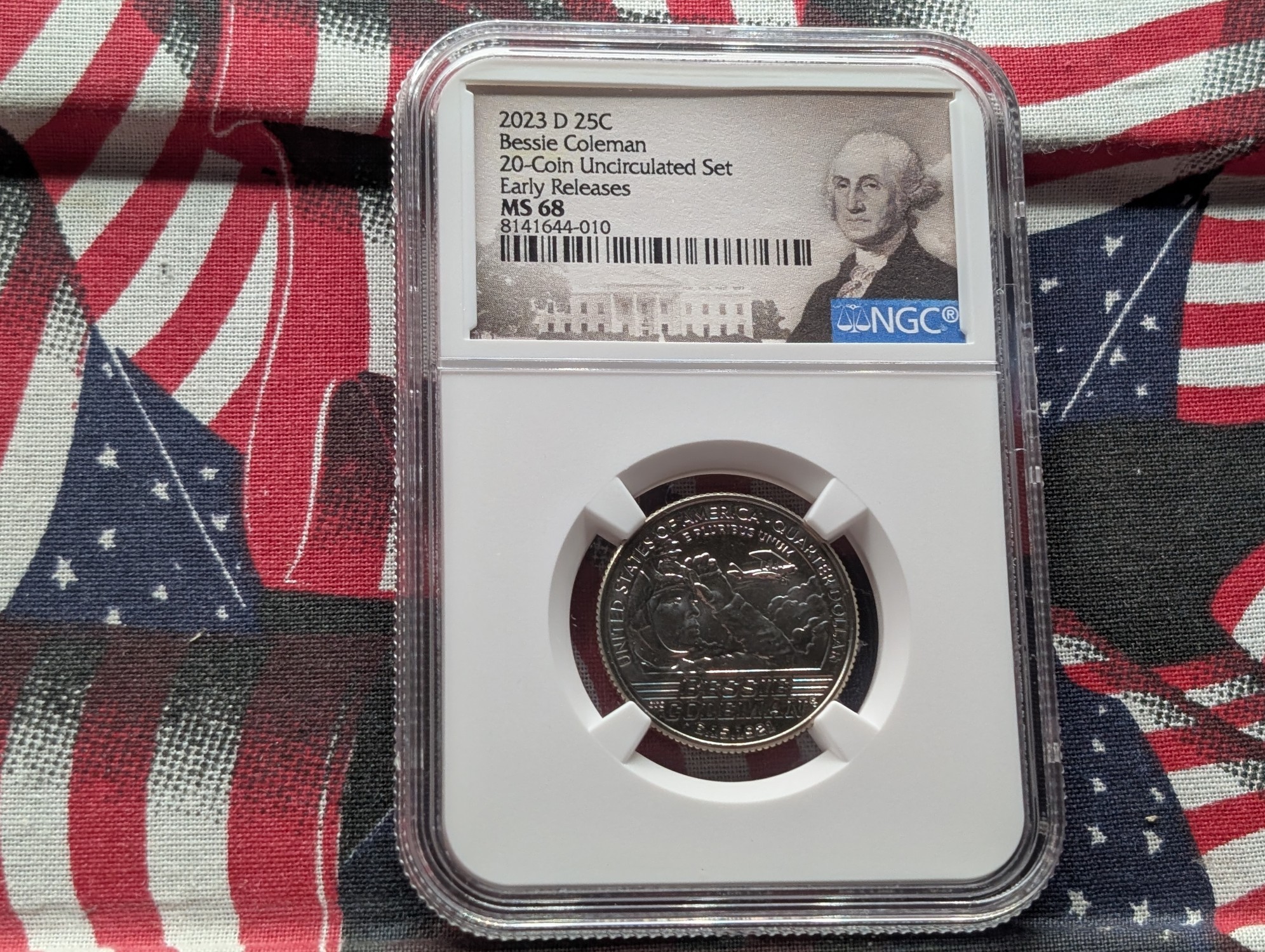 2023-D Bessie Coleman Quarter - NGC MS68 - Early Release