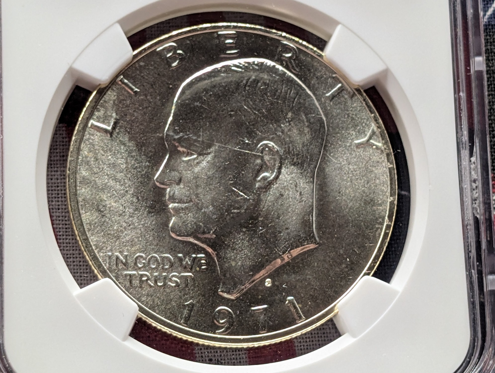 1971-S Eisenhower 40% Silver Dollar - NGC MS66