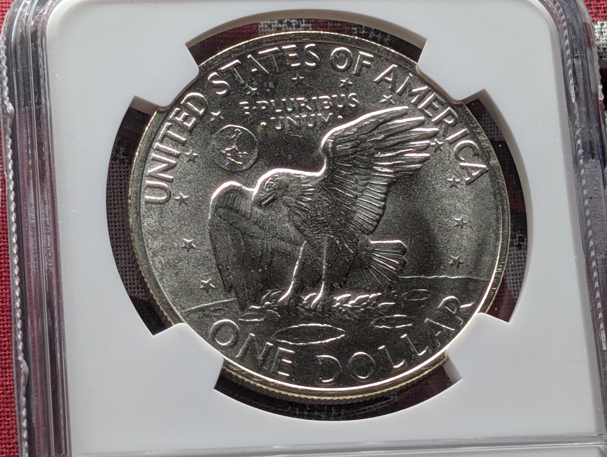 1971-S Eisenhower 40% Silver Dollar - NGC MS66