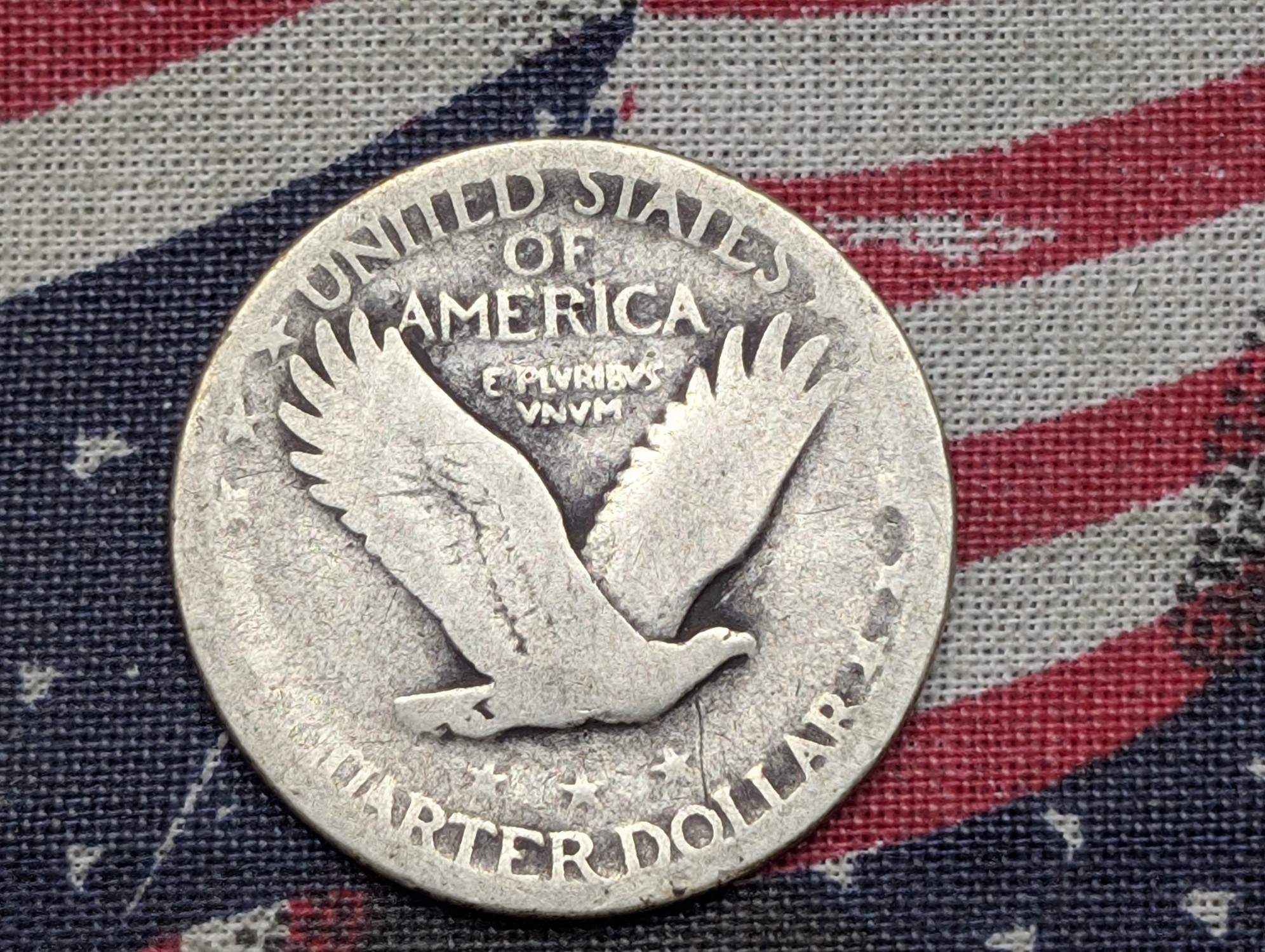 1926 Standing Liberty 90% Silver Quarter