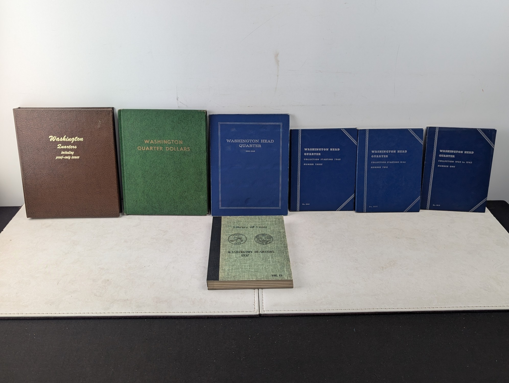 (7) *EMPTY* Various Washington Quarter Collector's Albums - No Coins!!